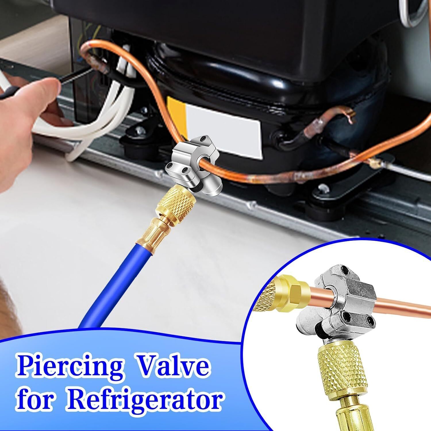 4/8/12/16/20X BPV31 Bullet Piercing Valve Kit For A/C Refrigeration Lines NEW
