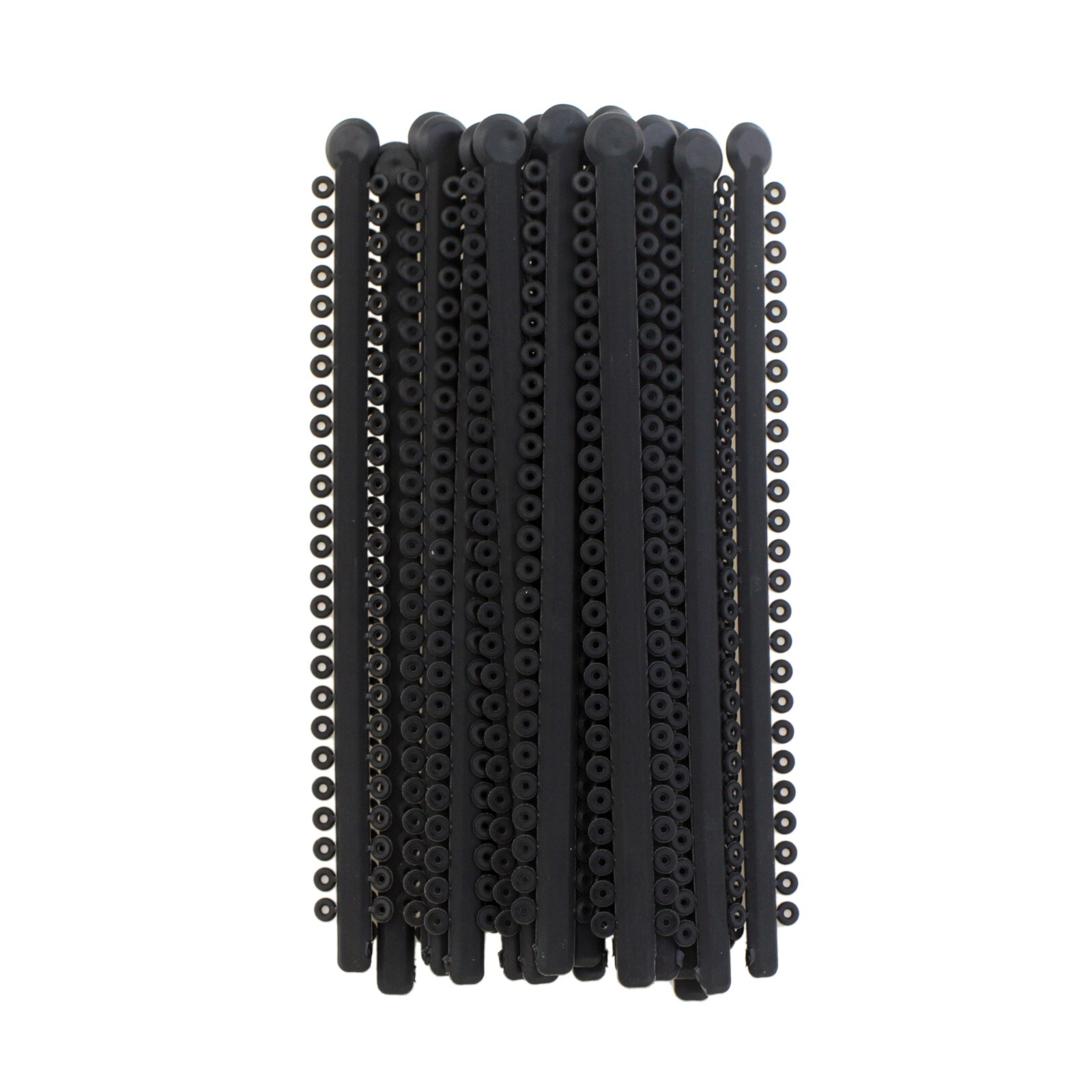 USA Orthodontic Elastics Ligature Ties Rubber Bands for Braces Color Black Grey