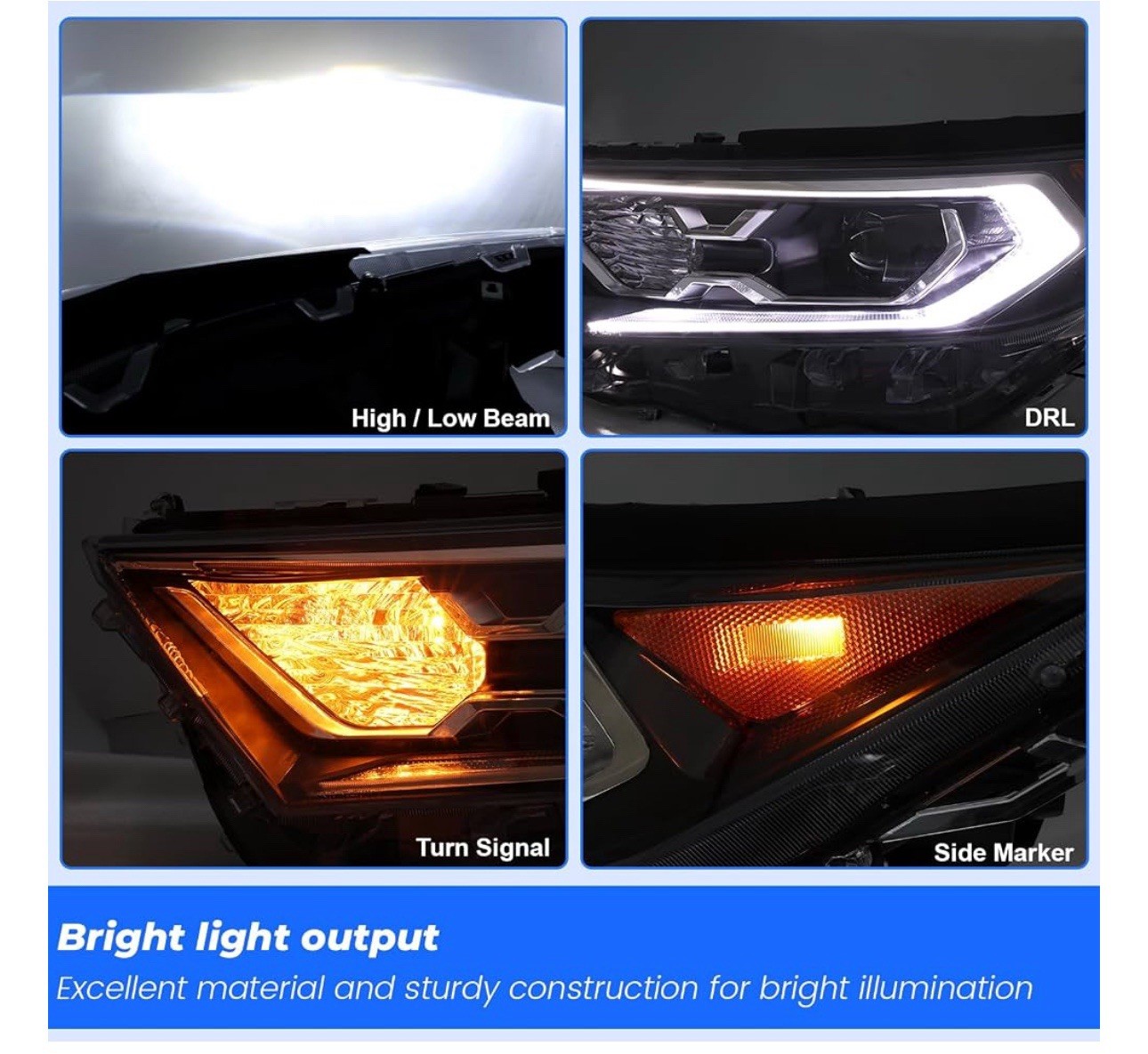 JFN LED Light 2019-2021 TOYOTA RAV4 XSE HYBRID HEADLIGHT LED LEFT SIDE LH