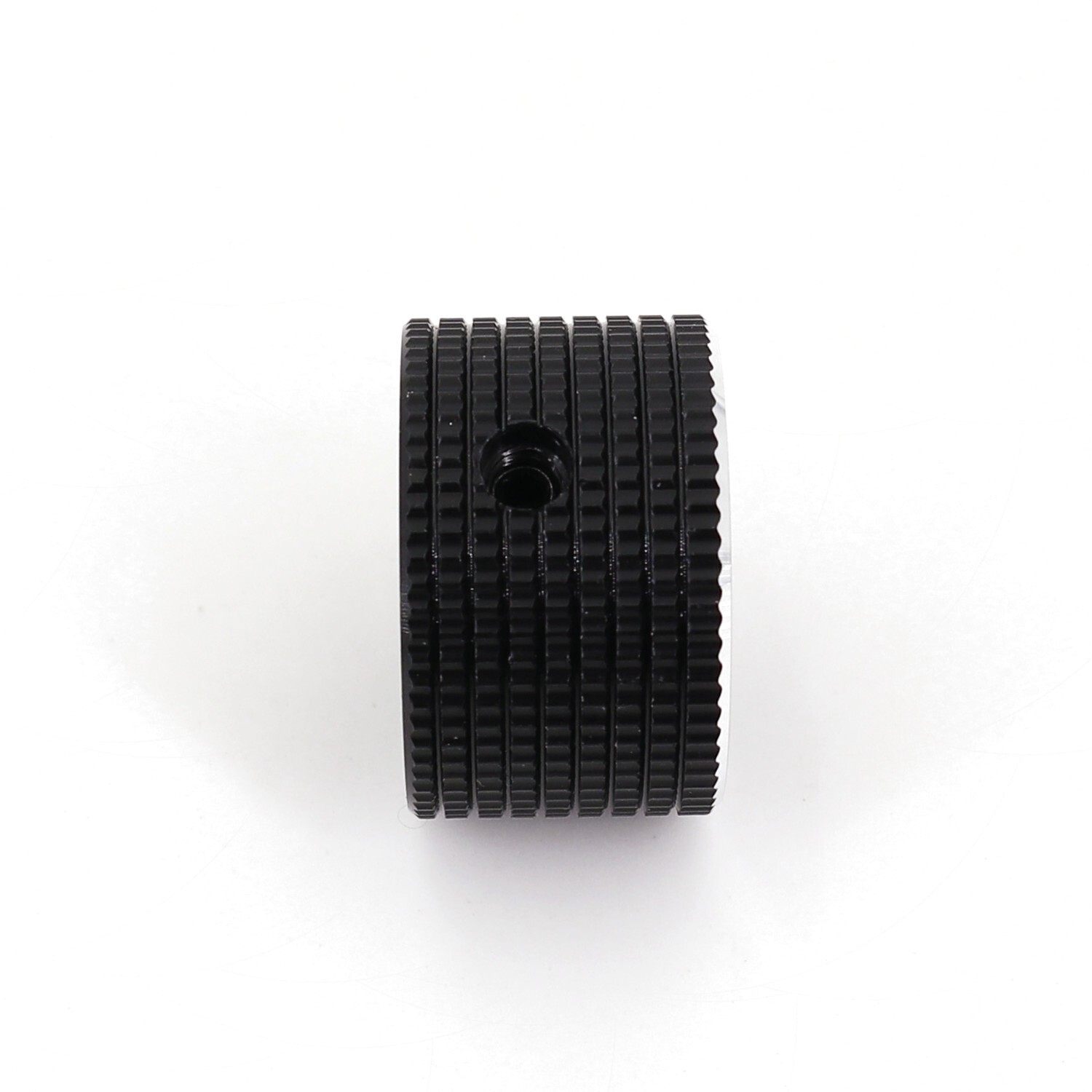 10Pcs 6.4mm 1/4” Black Aluminum 25 x 15.5mm Amplifier Audio Volume Rotary Knob