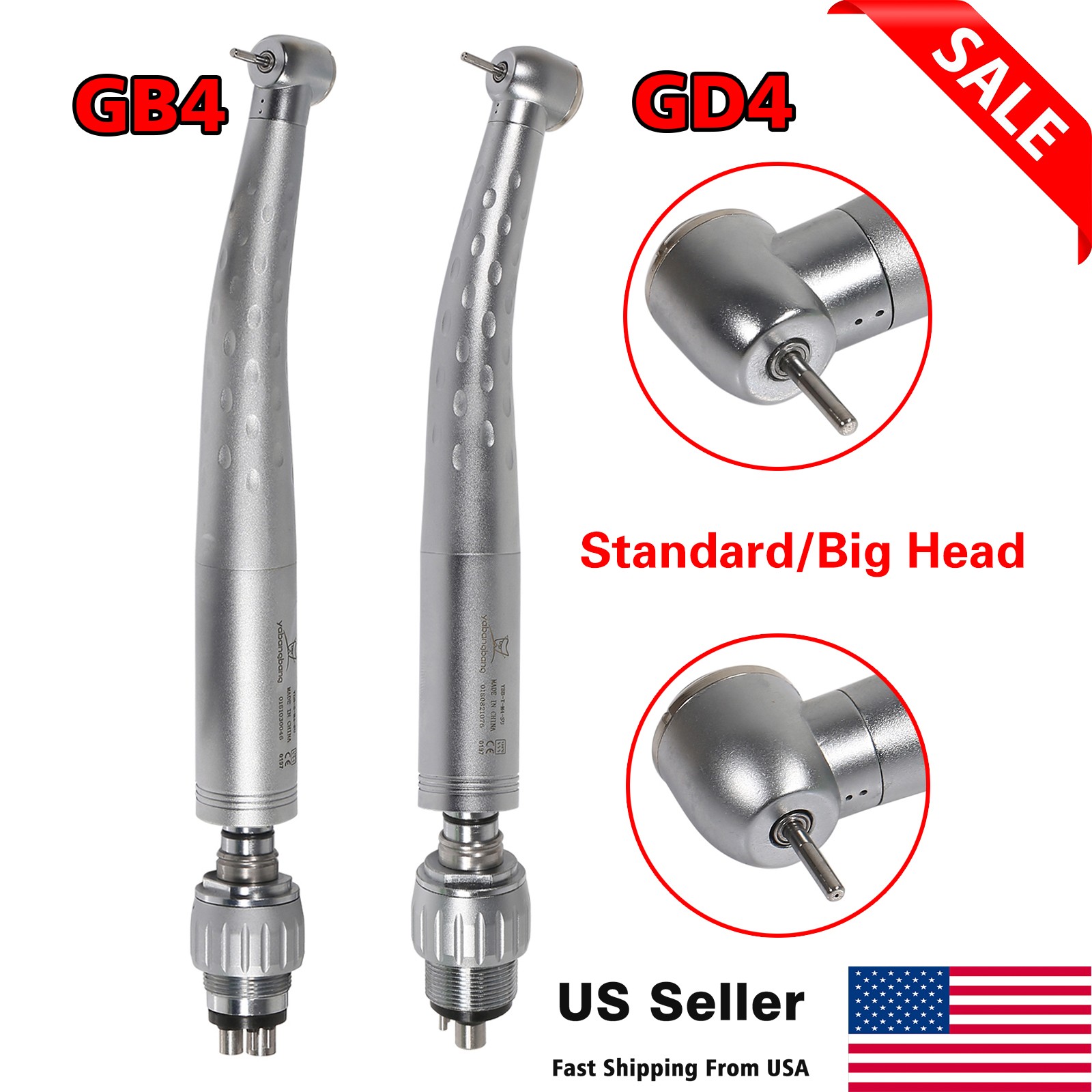 KaVo Style Dental High Speed Handpiece with 4 Hole Quick Coupler Coupling Swivel