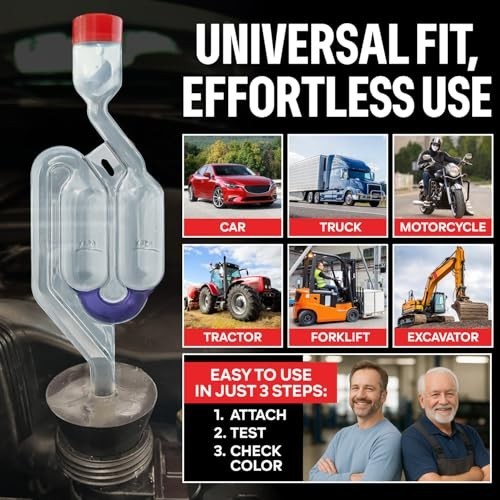 Engine Combustion Leak Test Kit – 100+ Tests, 8oz Fluid, Quick Leak Detection