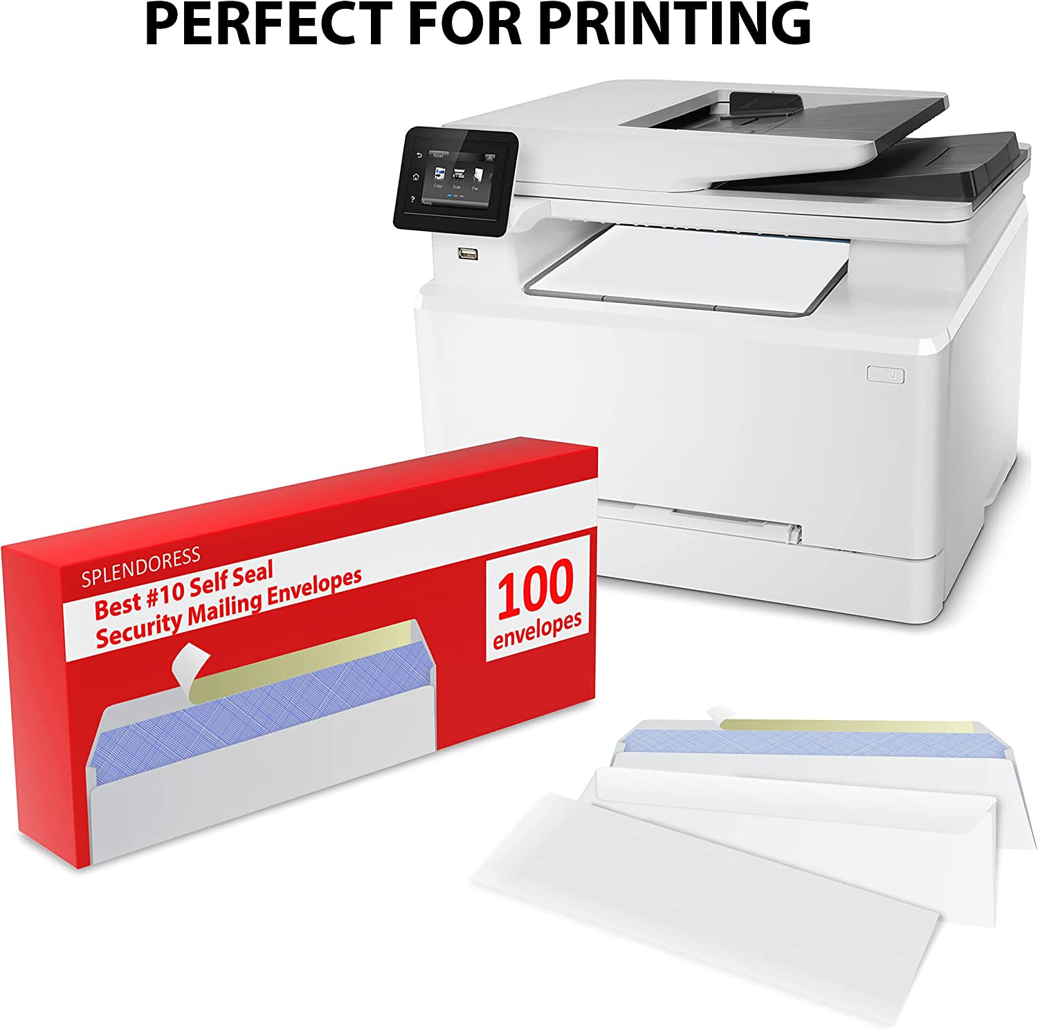 Self-Seal #10 Envelopes – 100 Pack, Windowless Business Mailing, 24 LB