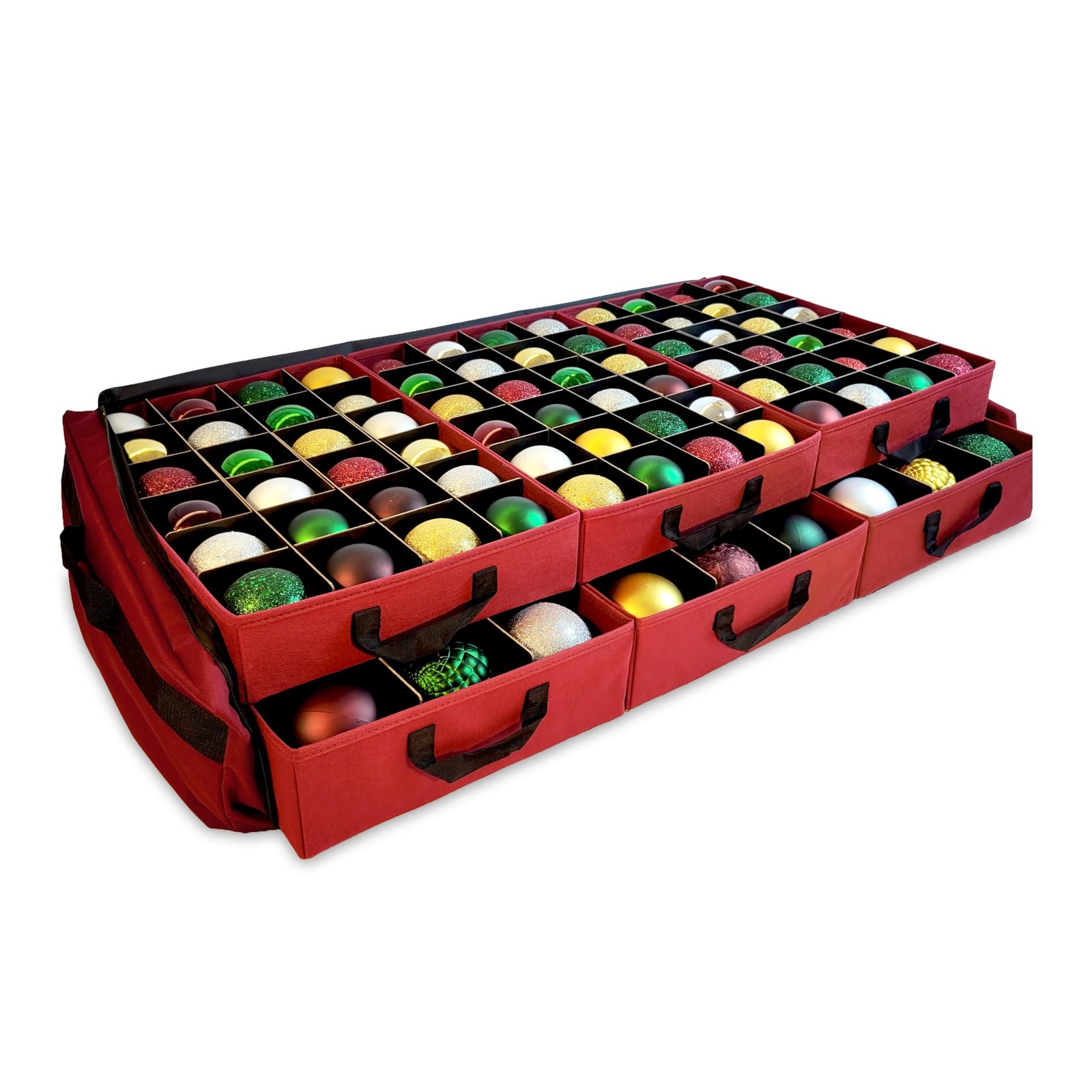 612 Vermont Flat Under Bed Ornament Storage Holds 108 Ornaments, 72 – 3