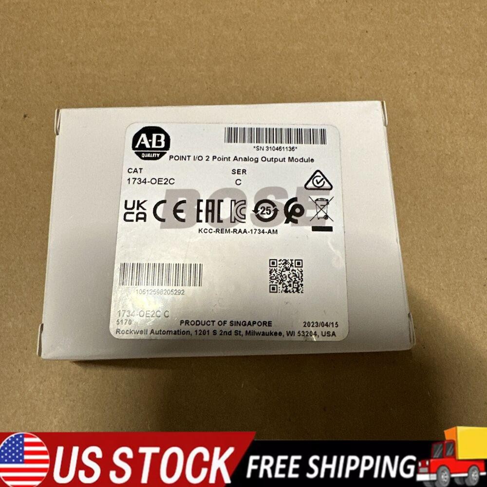 2022-2023 New AB 1734-OE2C POINT I/O 2 Points Analog Output Module 1734OE2C US