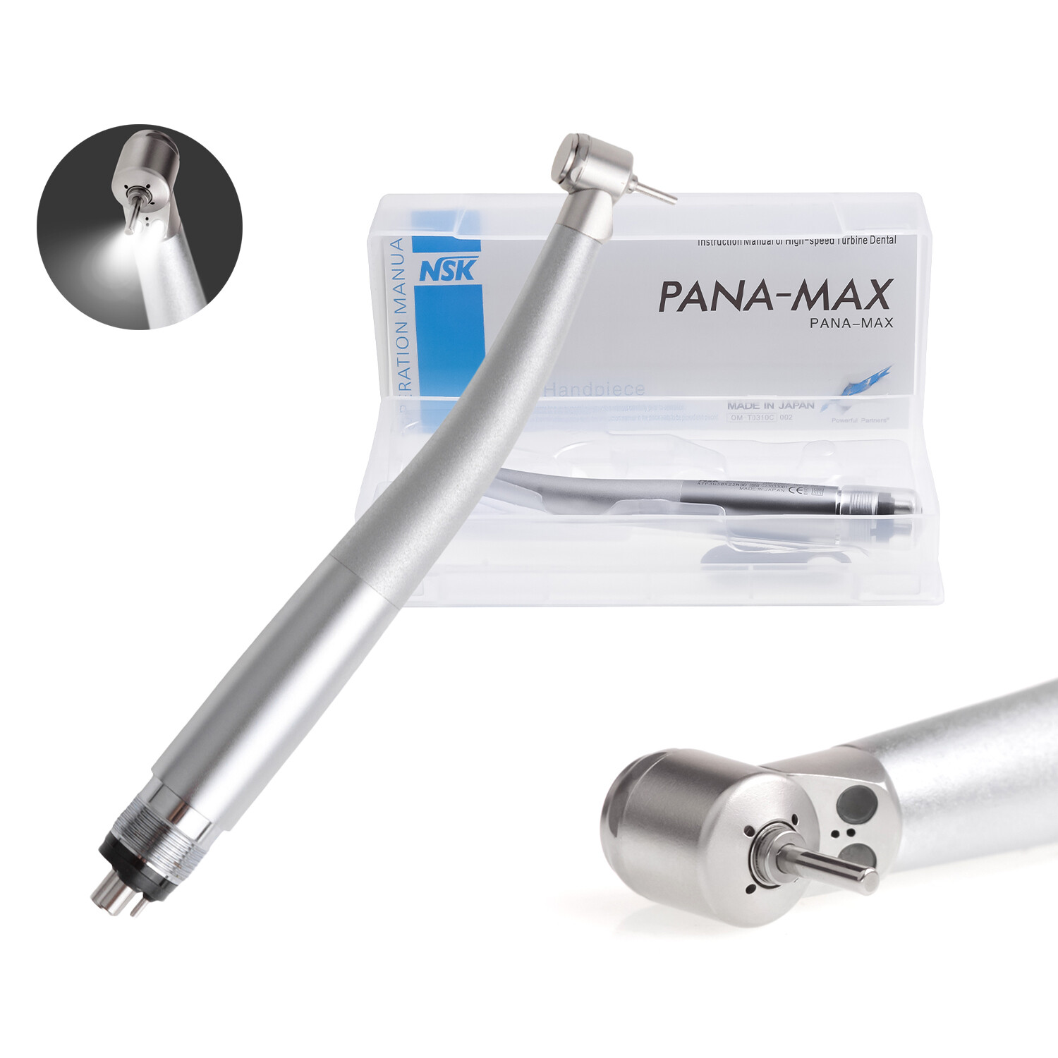 NSK Type Dental PANA MAX Mini Head High Speed LED Children Handpiece Push Button