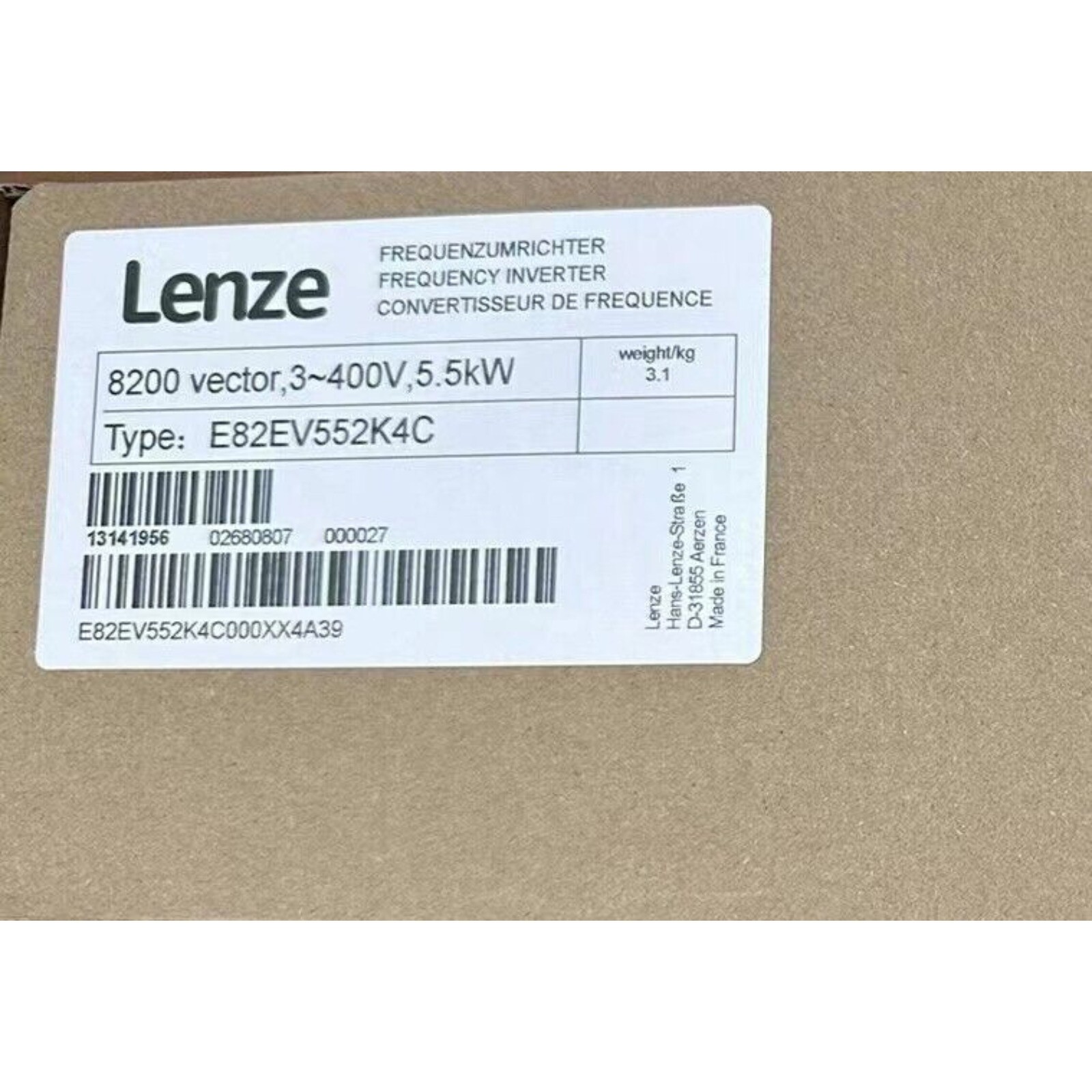 US Free TAX Fast ship Lenze INVERTER E82EV552K4C040 E82EV552-4C040 new
