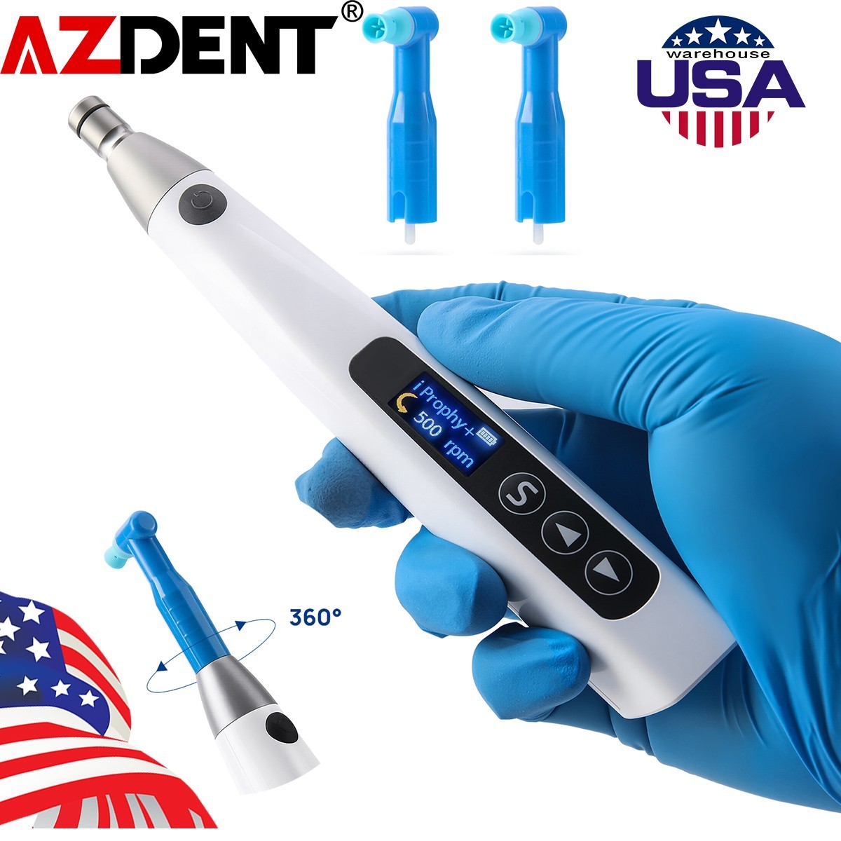 Dental Cordless Electric Hygiene Handpiece I-Prophy+ Polishing With Prophy Angle