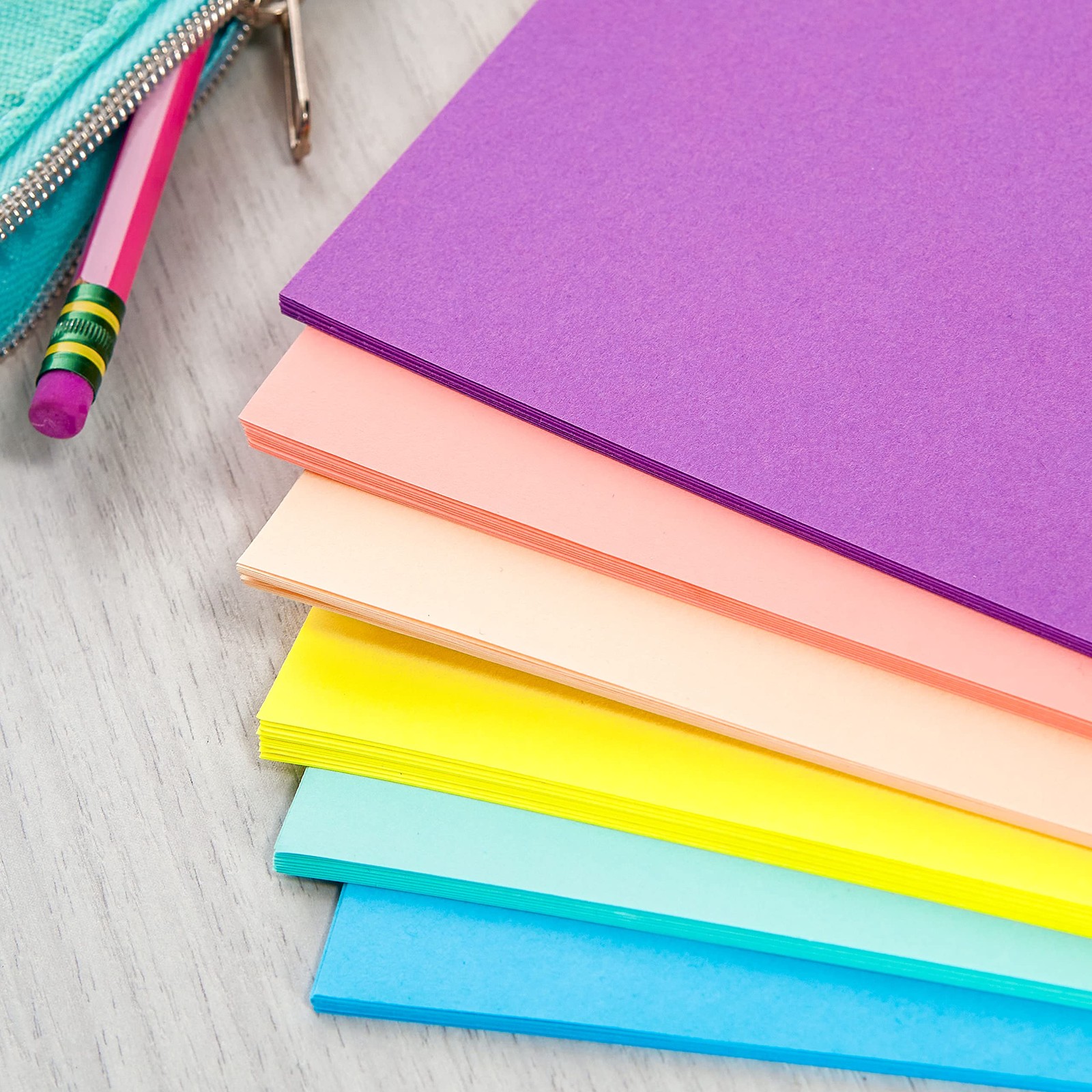 Vibrant Colored Paper, 8.5×11, 6 Assorted Shades, 120 Sheets