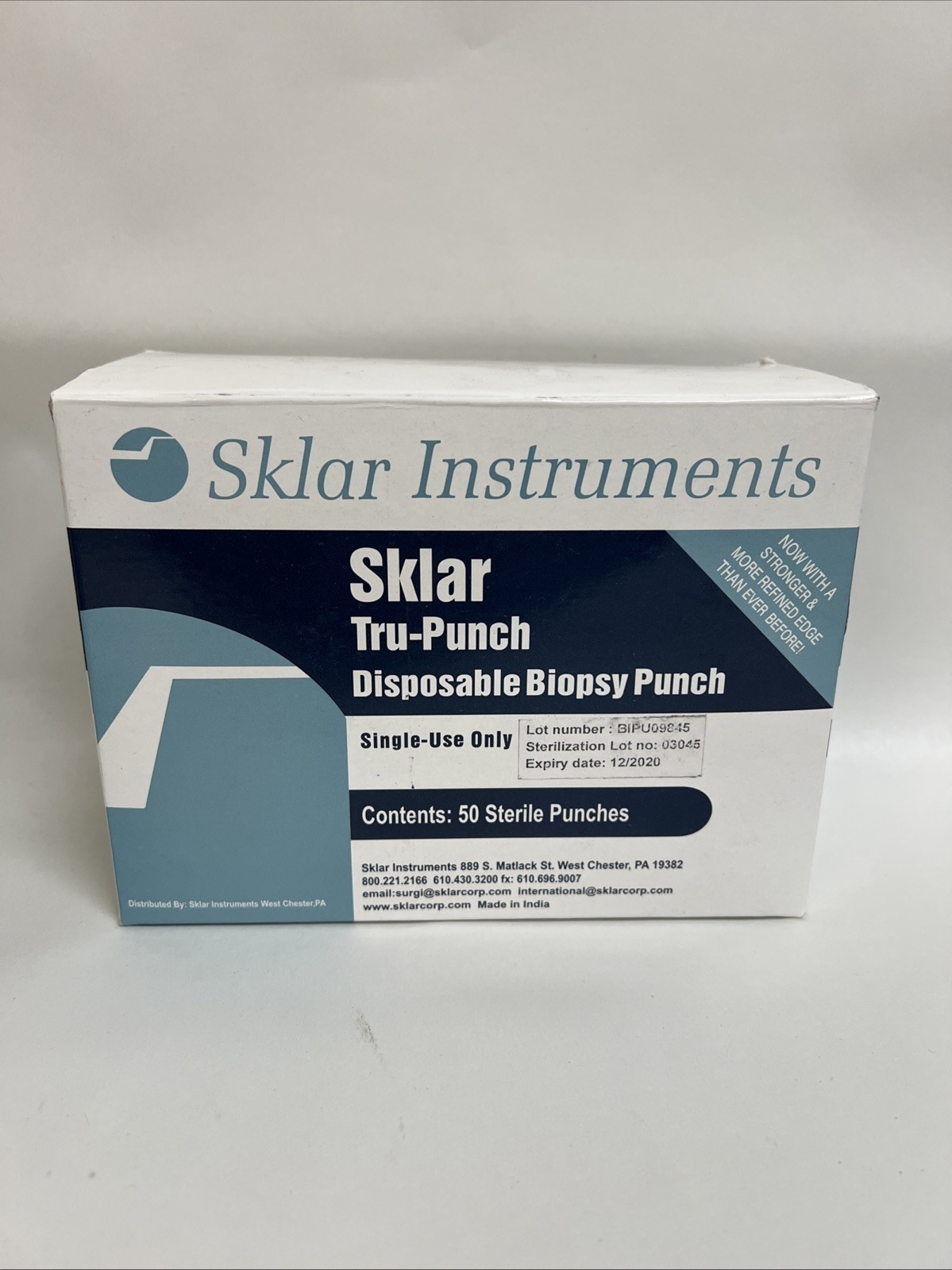 Lot of Biopsy Punches 164 Count (100x 1.5mm, 29x 3.0mm, 25x 6.0mm, 10x 8.0mm)
