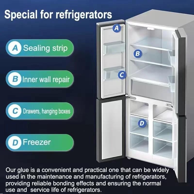 Refrigerator Seal Glue 50g Lsysj Transparent Plastic Adhesive Low Temp Strong