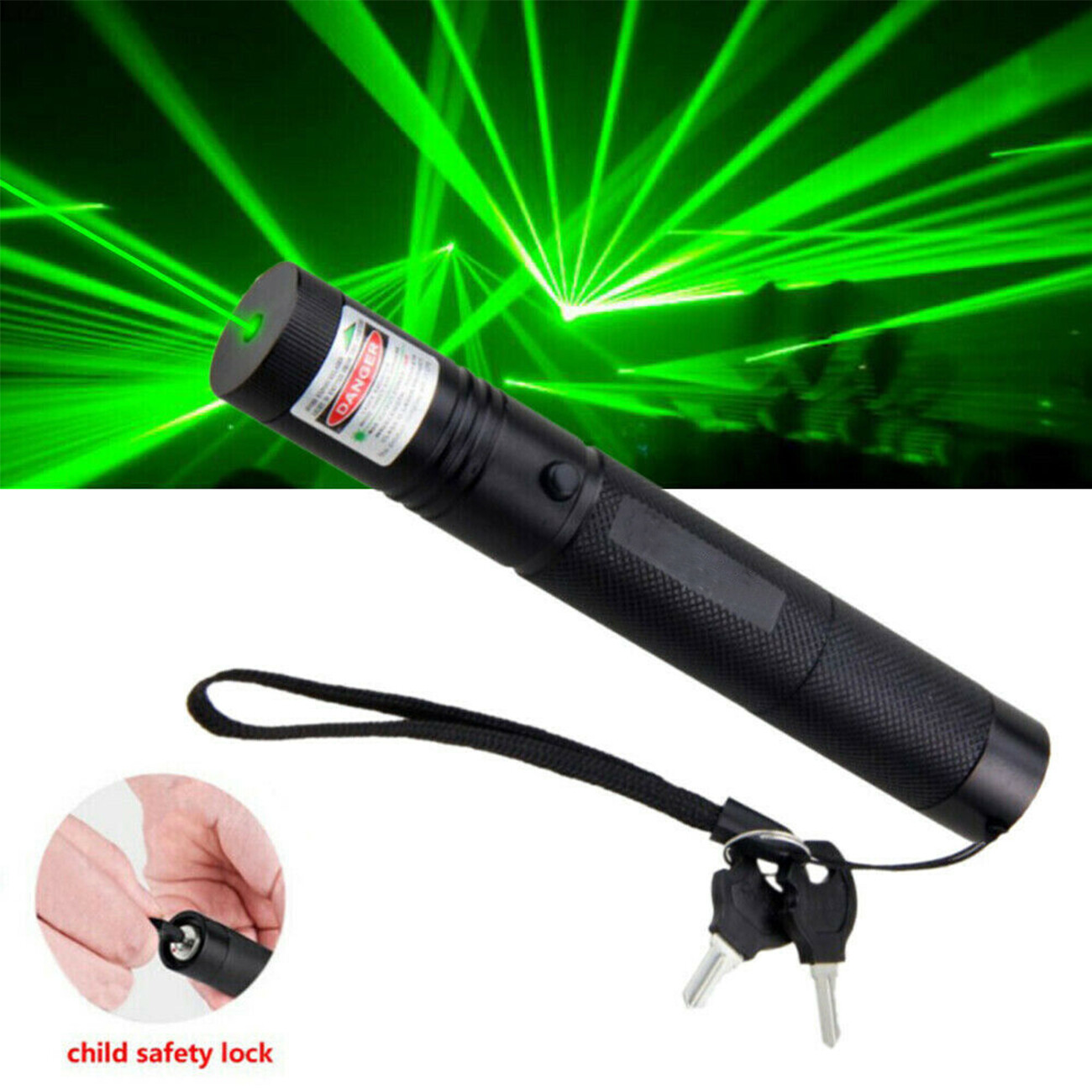 9900Miles 532nm Green Laser Pointer Pen Light Astronomy Beam Rechargeable Lazer