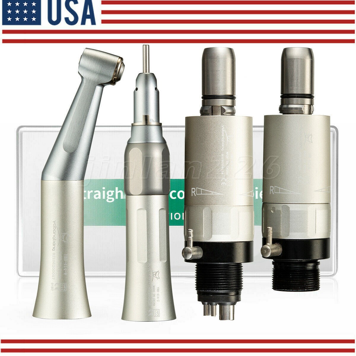 NSK Style Dental Low Speed Handpiece Contra Angle Straight Air Motor 2/4H YX4