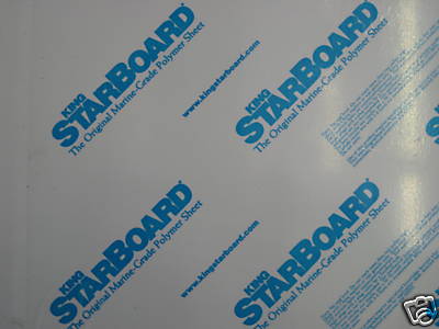 king starboard NEW 3/8 X 24 X 27 Black Polymer hdpe Marine sea board 12 48 54