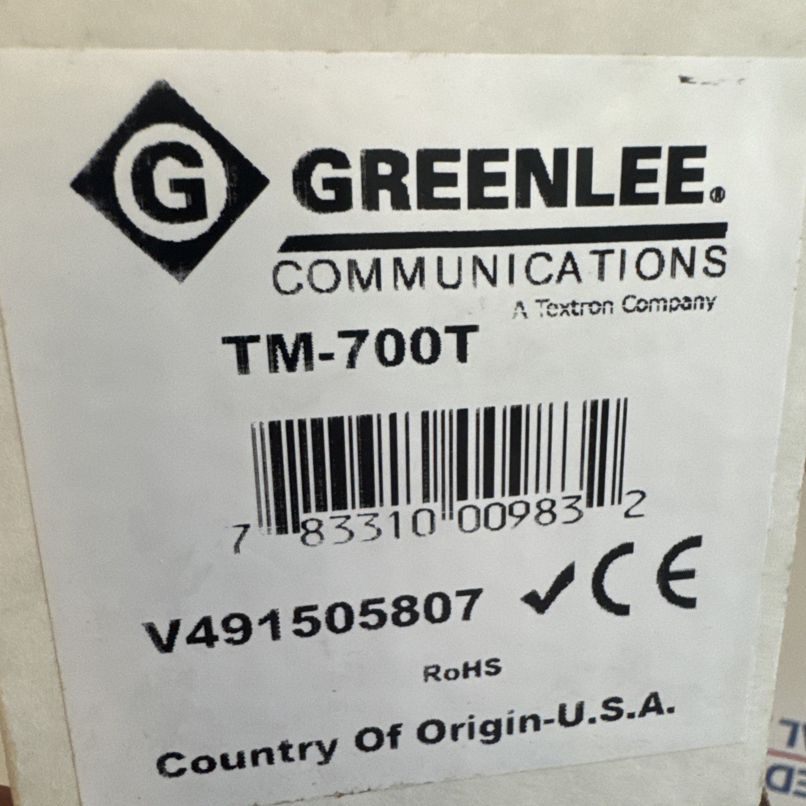 Greenlee TM-700 Test Telephone