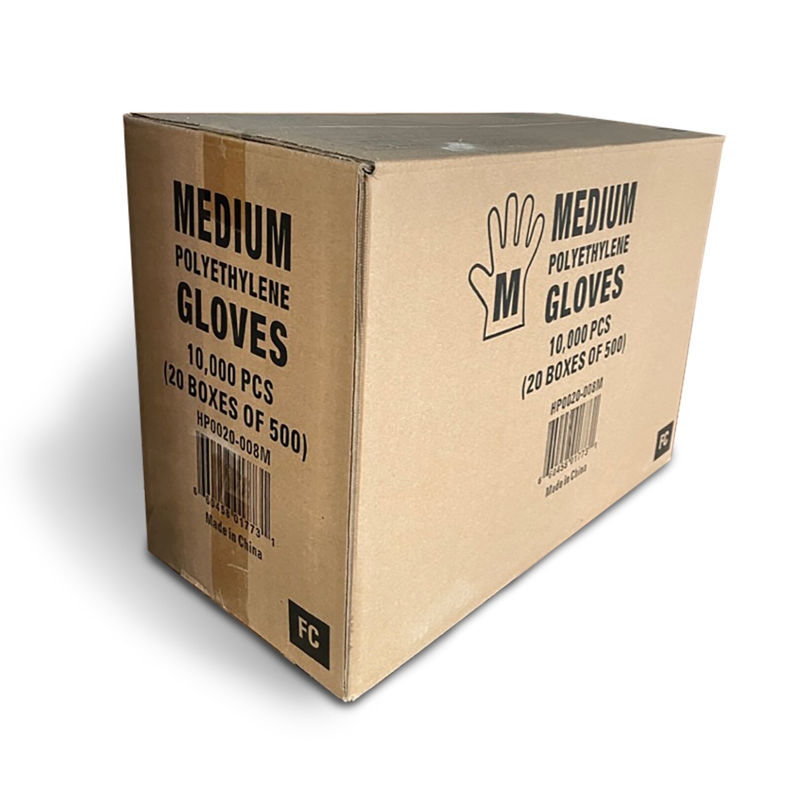 Poly Gloves – Medium – Single Use – 10,000 Gloves/Case – Food Grade Safe