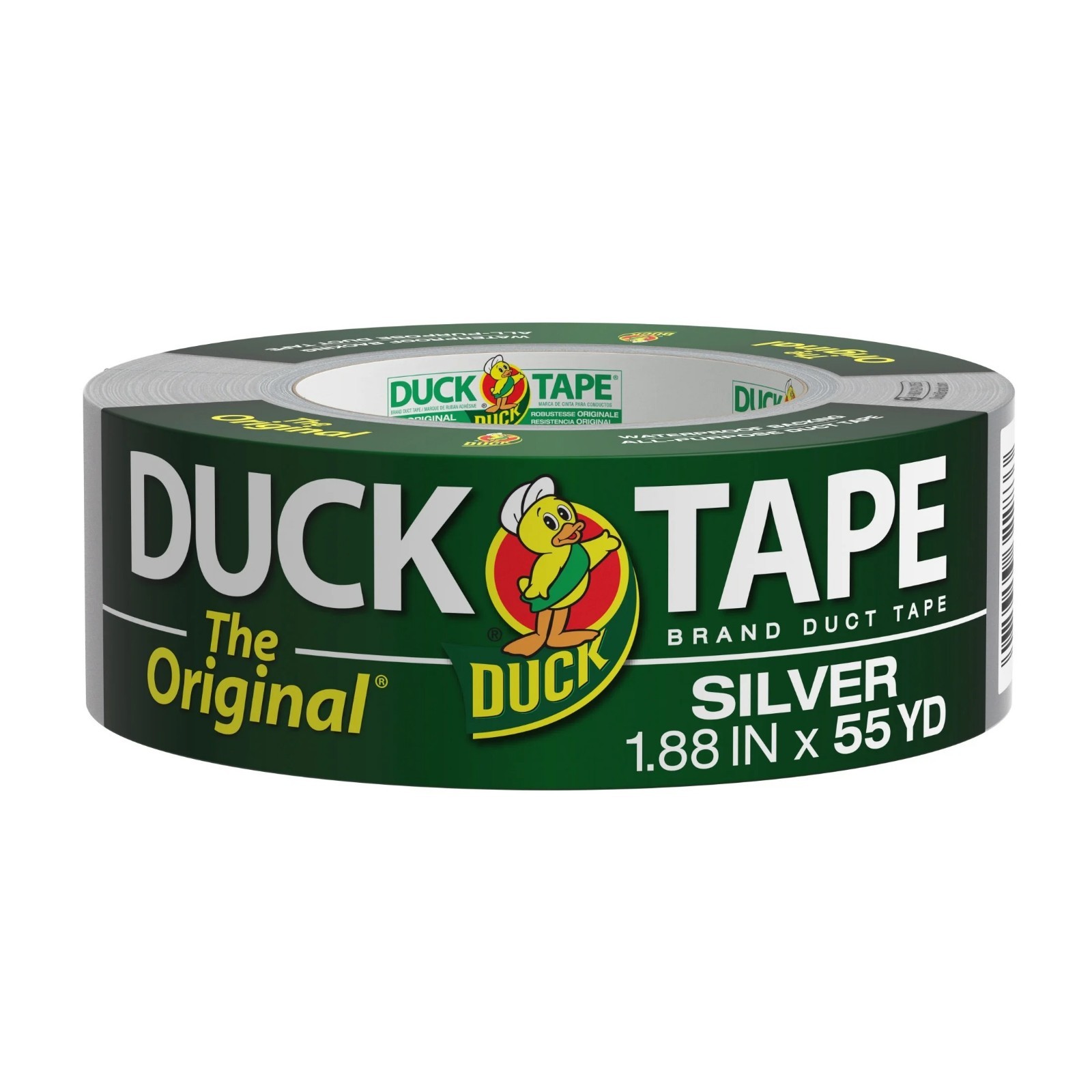 (2 pack) The Original Duck Tape Brand Duct Tape, 1.88 in. x 55 yd Silver