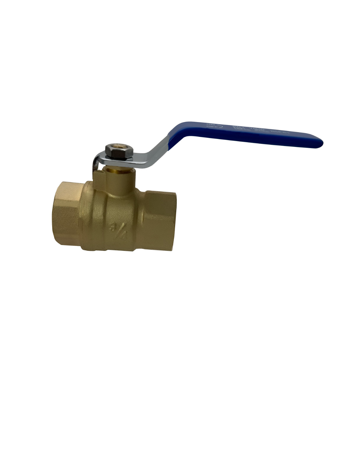 1) 3/4″ FEMALE THREADED BALL VALVE, LEAD FREE BRASS, 600 PSI, WATER OIL GAS