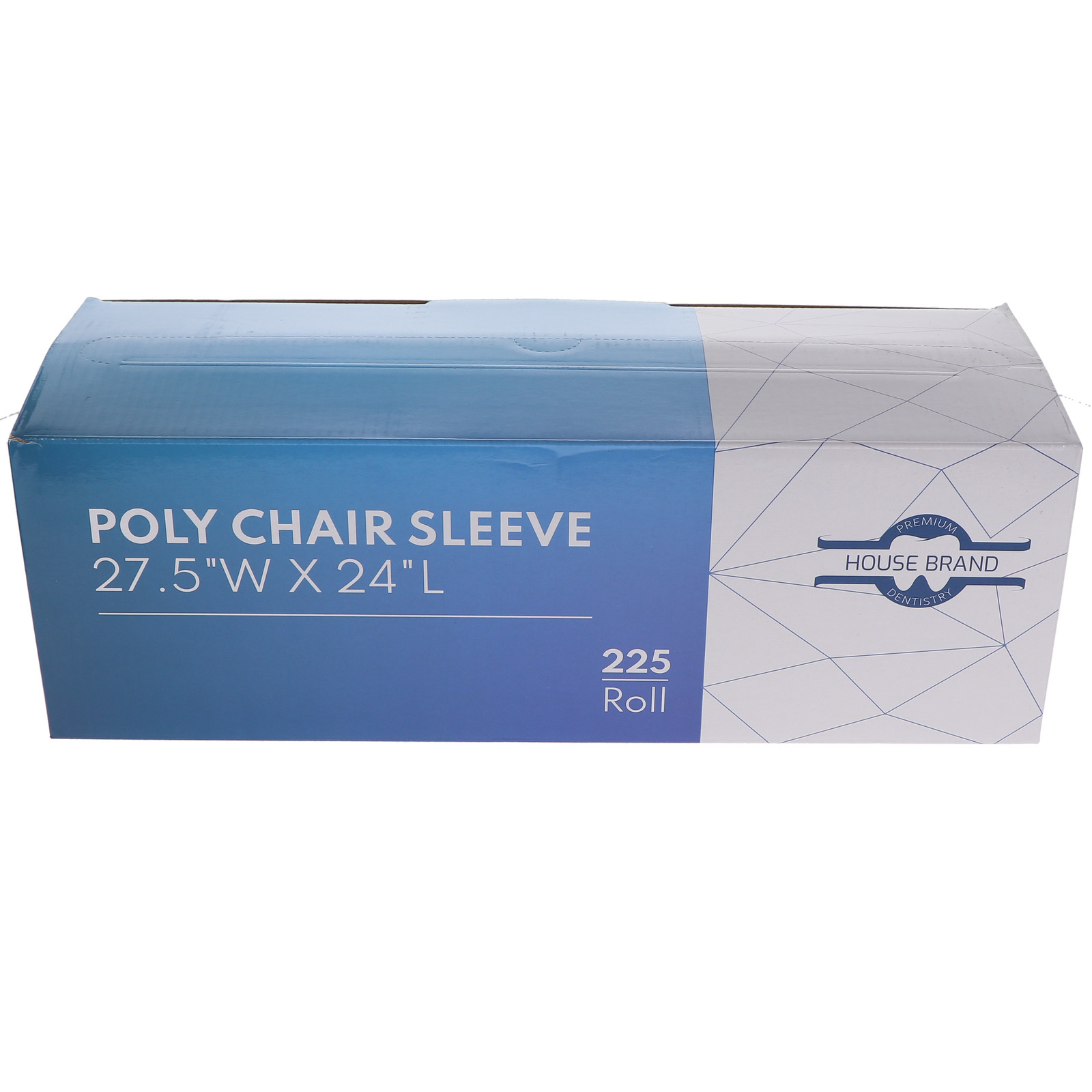 House Brand Dentistry 101161 Chair Cover Sleeves Half-Poly 27.5″X24″ Clear 225Pk
