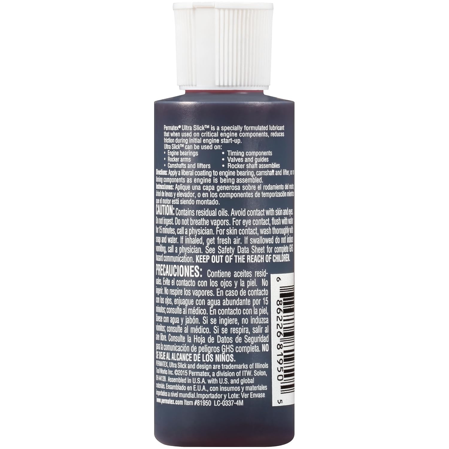 Permatex Ultra Slick Engine Assembly Lube 4 oz Red 81950 High Performance Car