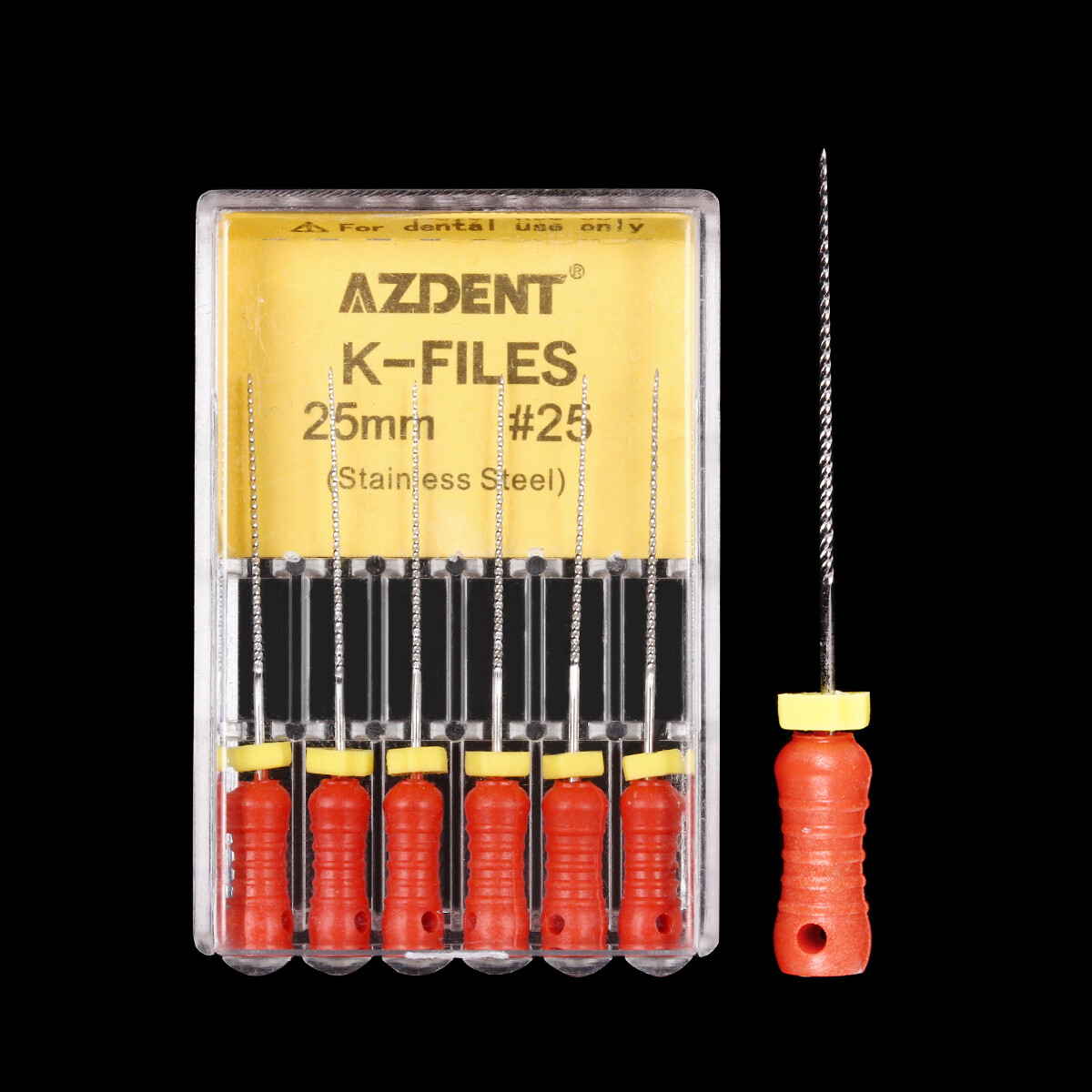 21mm /25mm Dental Endodontic Root Canal Hand Use K-Files Stainless Steel AZDENT