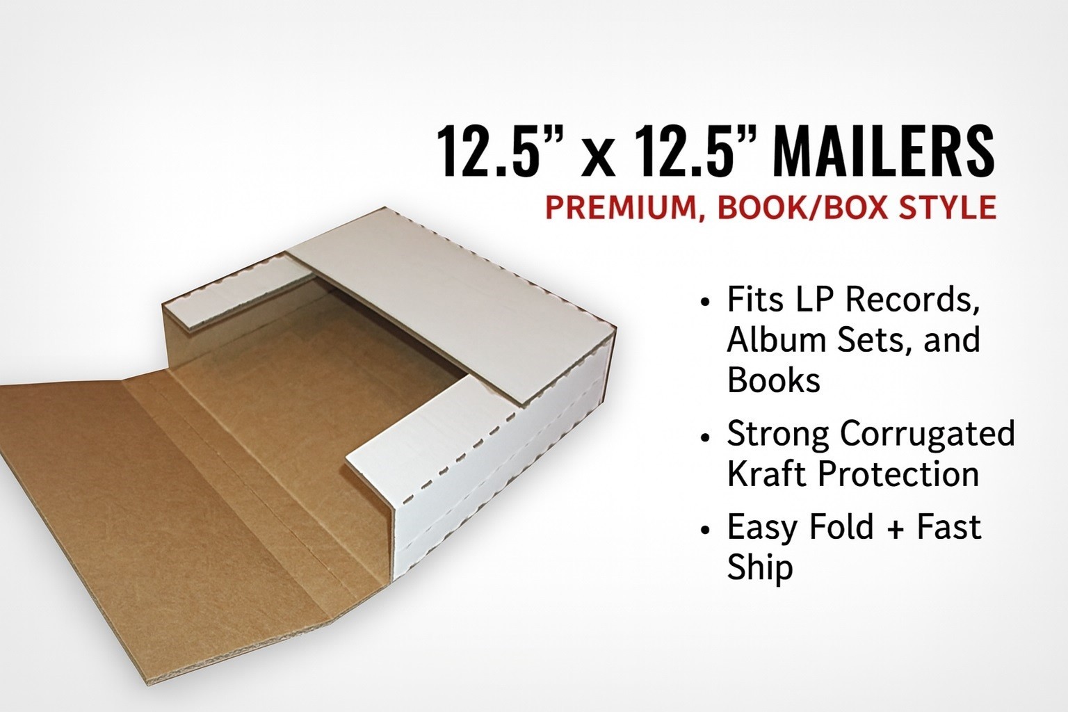50 ~ ( PREMIUM ) LP RECORD ALBUM BOOK or BOX MAILERS