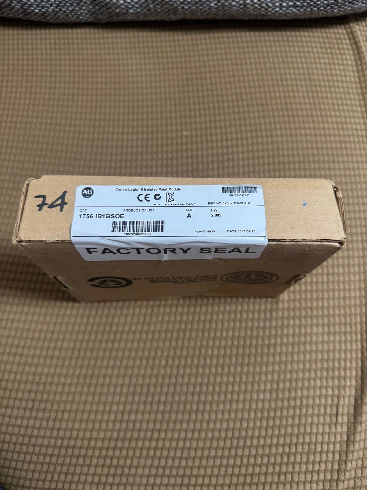 Allen-Bradley / Rockwell Automation 1756-IB16ISOE