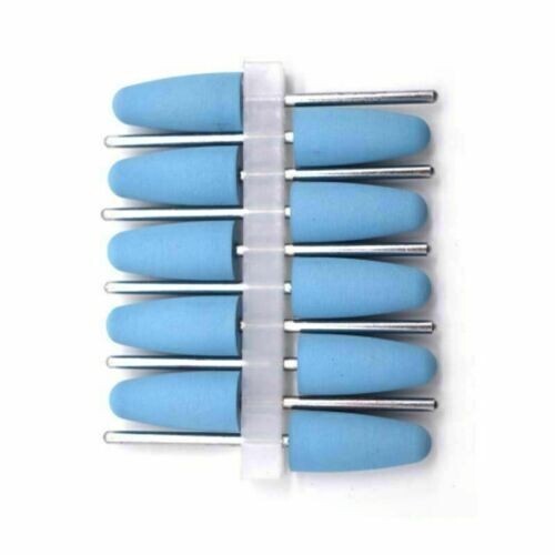 50 Pcs Dental Lab Silicone Rubber Polishers Diamond Polishing Burs 2.35 mm