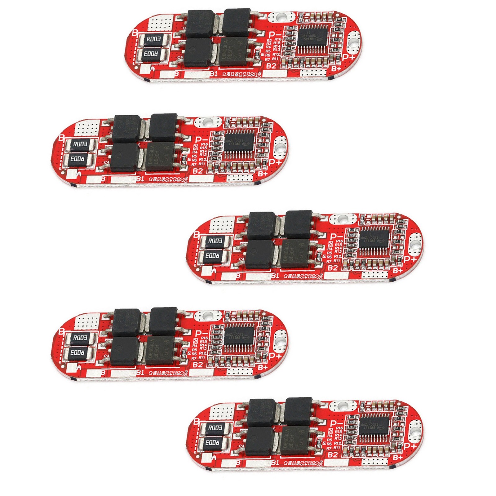4pcs 5S 25A BMS Protection Circuit Board for DIY Power Bank and Battery Packs