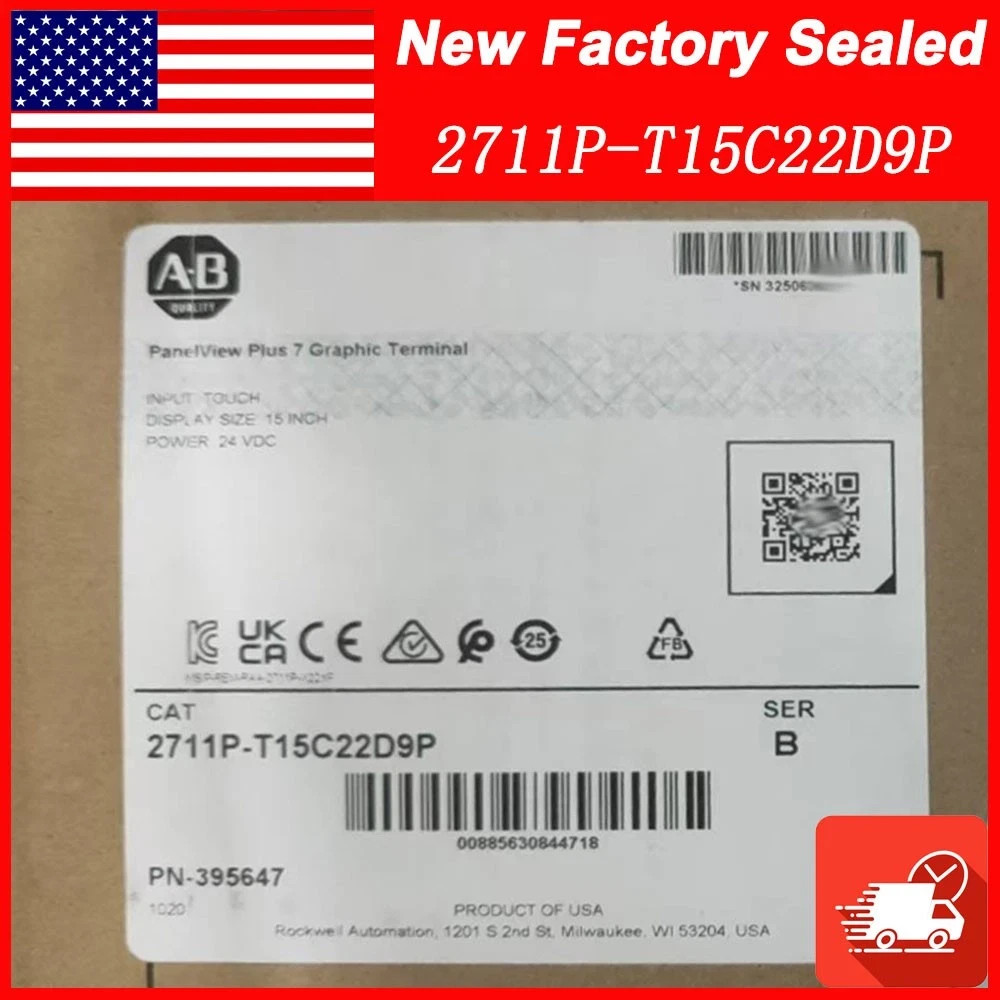 2711P-T15C22D9P NEW AB PanelView Plus 7 Graphic Terminal 2711P-T15C22D9P SER B