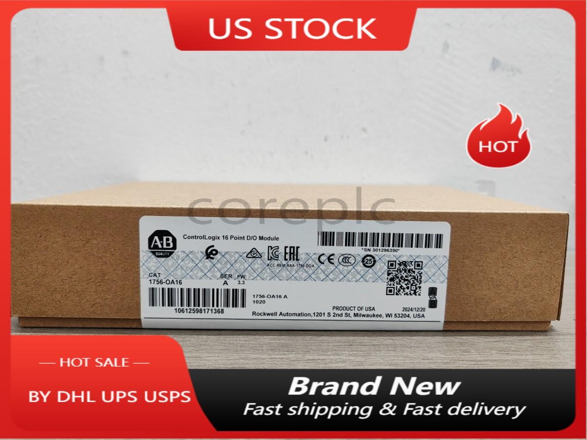 New Factory Sealed AB 1756-OA16 ControlLogix 16 Point D/O Module 1756OA16 AB PLC