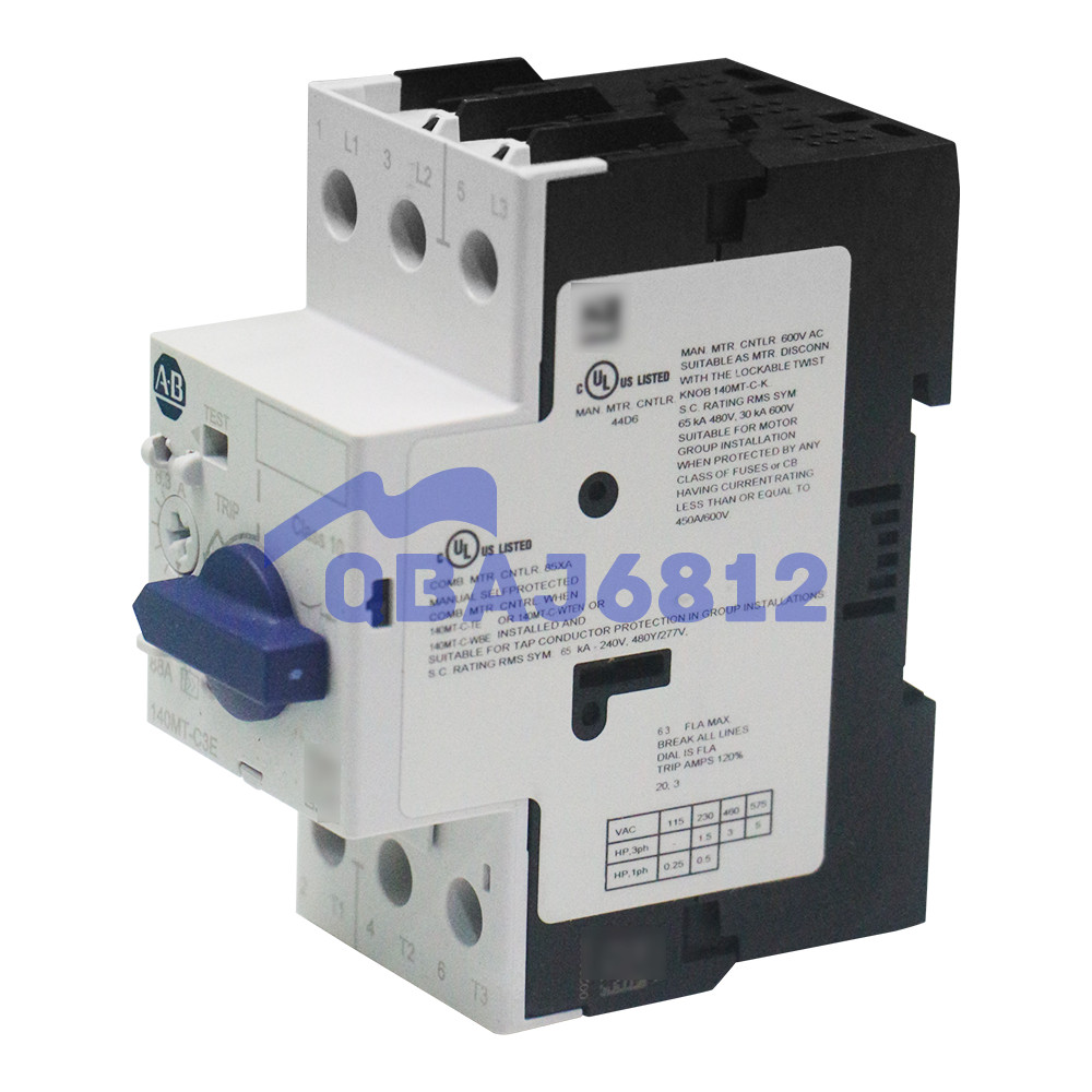 New AB 140MT-C3E-B63 Motor Protection Circuit Breaker Standard Magnetic Trip