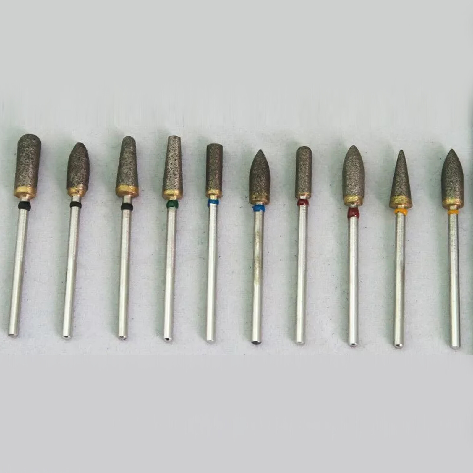 10pcs 2.35mm Dental Lab Polishing Burr Fully-Sintered Diamond Burs Tooth Drills