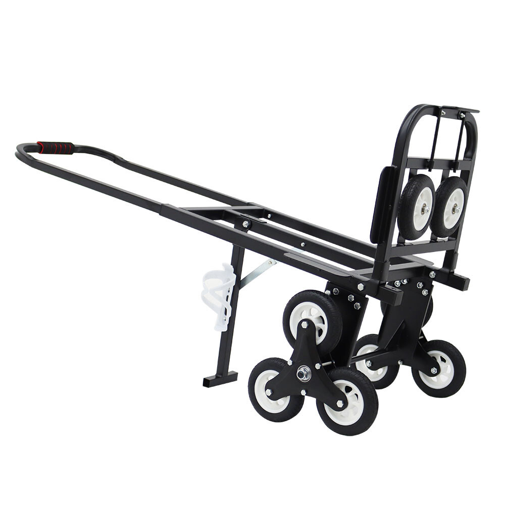 USED Black Carbon Steel Climbing Stairs Truck 16.43inchW 0.05in Pipe Thickness