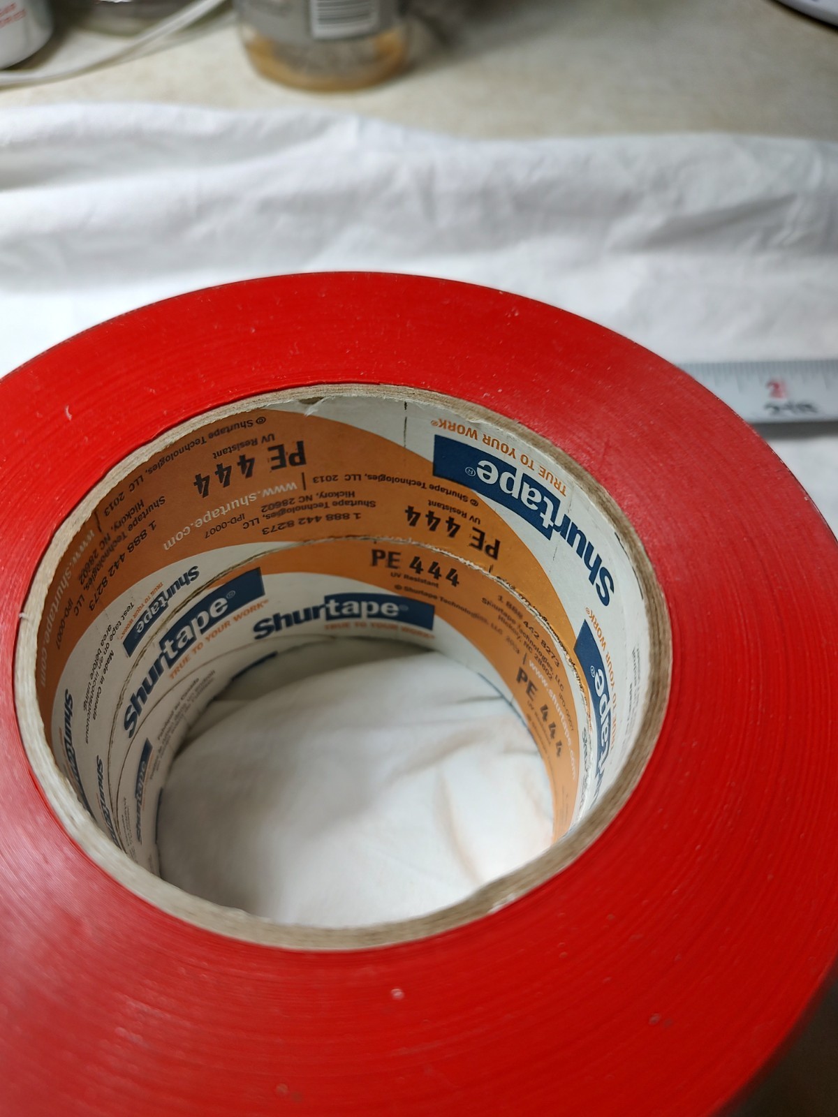 Shurtape PE 444 UV-Resistant Polyethylene Tape Red 16 – 72mm x 55m or 2.83″x180′