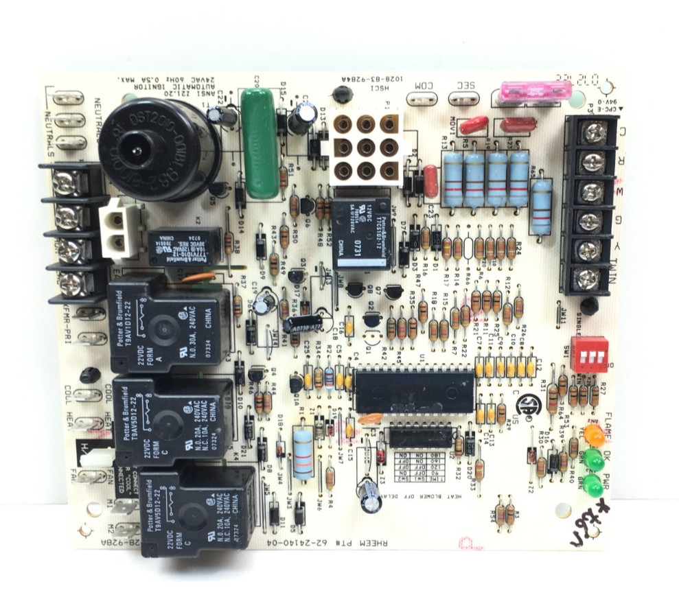 Rheem Ruud 62-24140-04 Spark Ignition Control Circuit Board 1028-928A used V27**