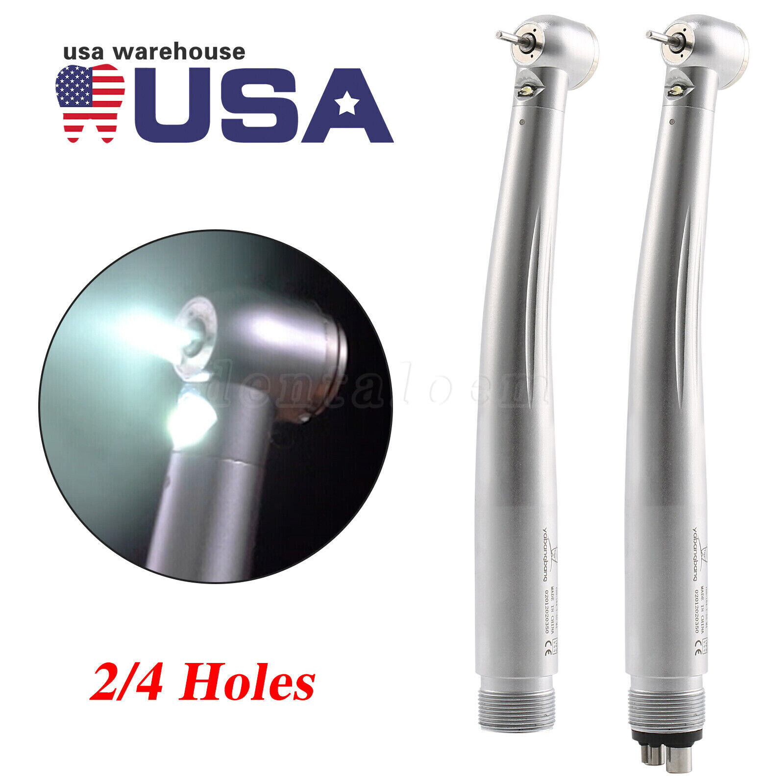 Yabangbang E-generator Dental LED Fiber Optic High Speed Handpiece 2/4 NSK Style