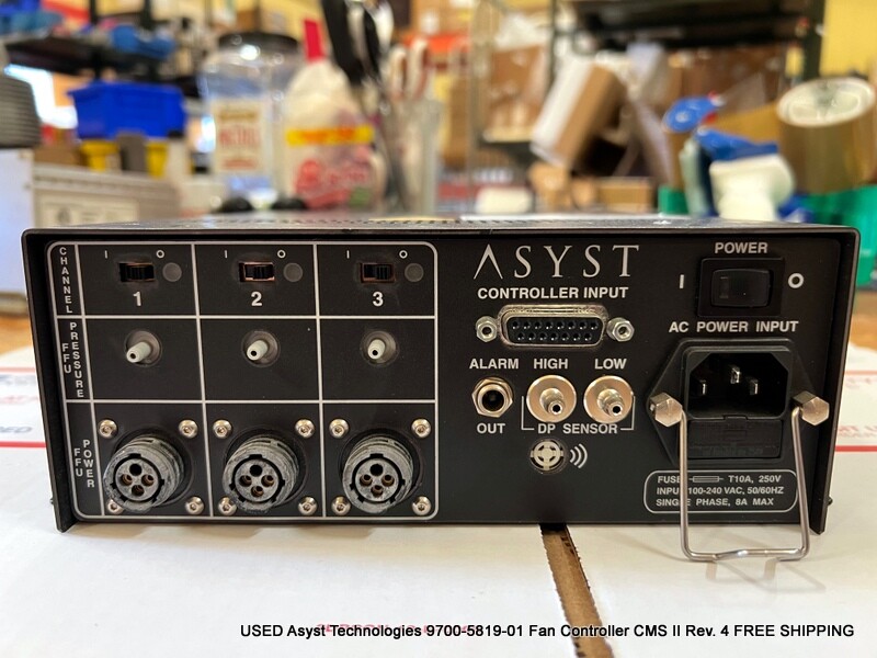 USED Asyst Technologies 9700-5819-01 Fan Controller CMS II Rev. 4 FREE SHIPPING