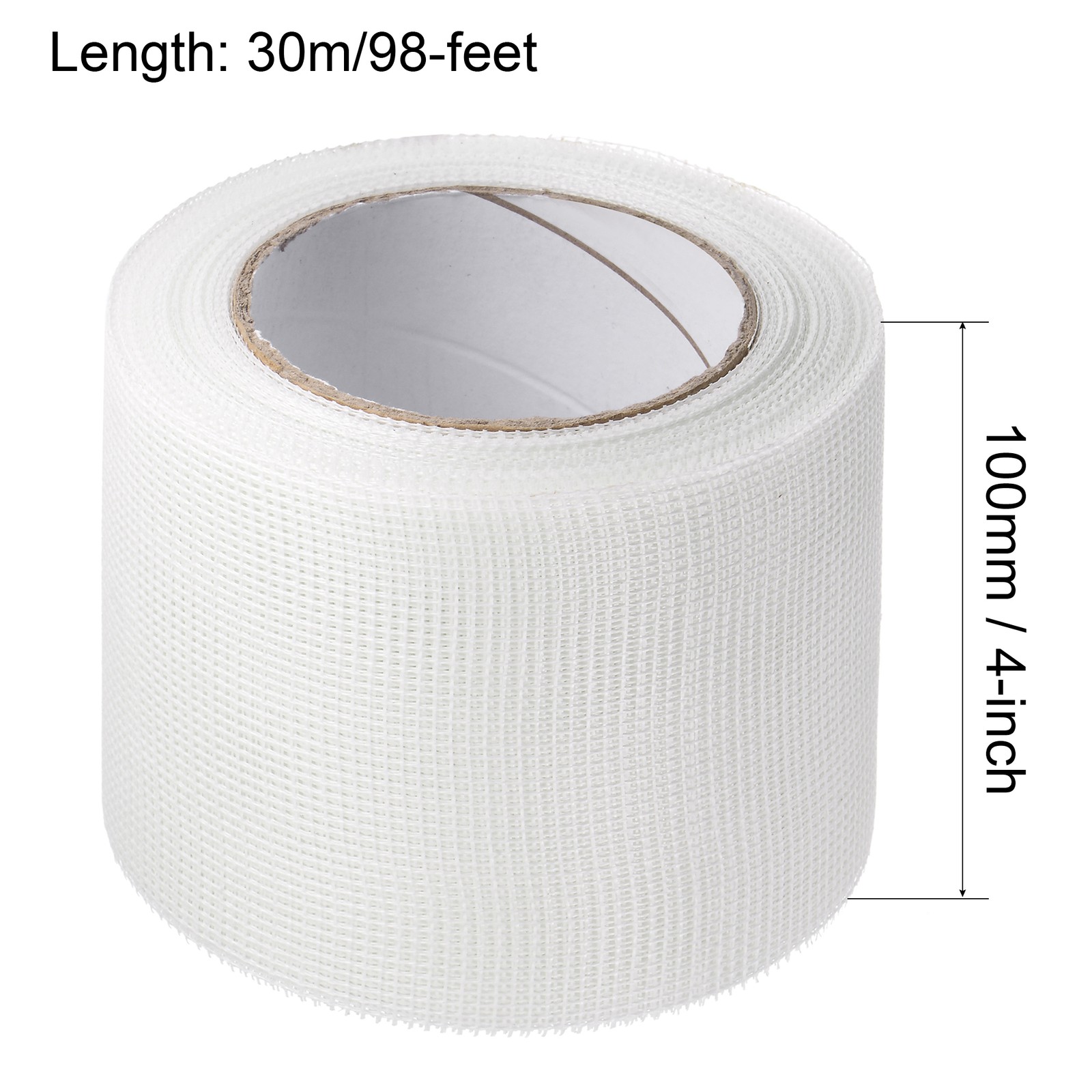 Drywall Joint Tape Self-Adhesive Fiberglass 4″ x 98FT Repair Patch Wall 2mm