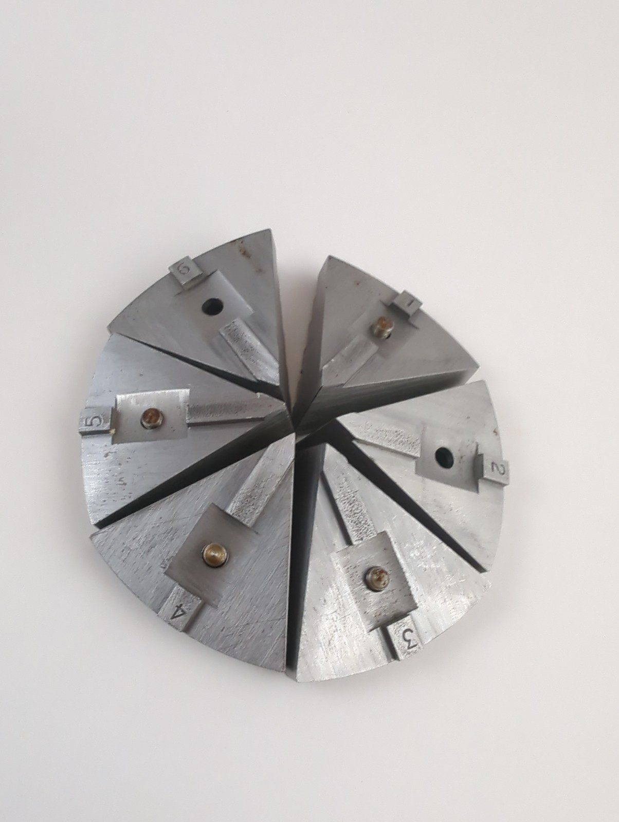 JF 100mm 4″ Swiss Made 6 Jaw Bezel Chuck W Schaublin W25 Arbor Watchmakers Lathe