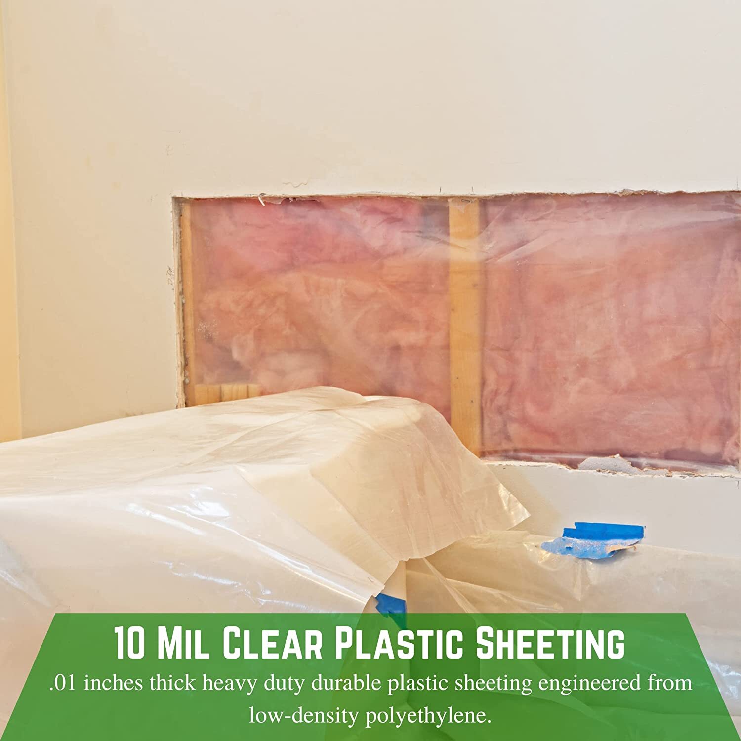 Poly Cover – 10 Mil Clear Plastic Sheeting