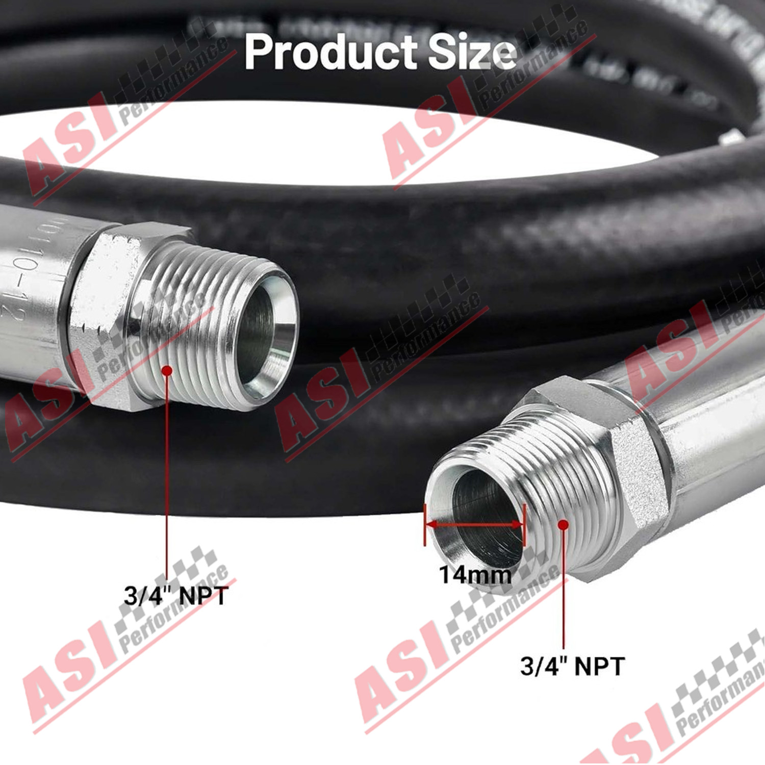 20FT 3/4” Fuel Transfer Hose for Gasoline Diesel Dispensing Kerosene NEW