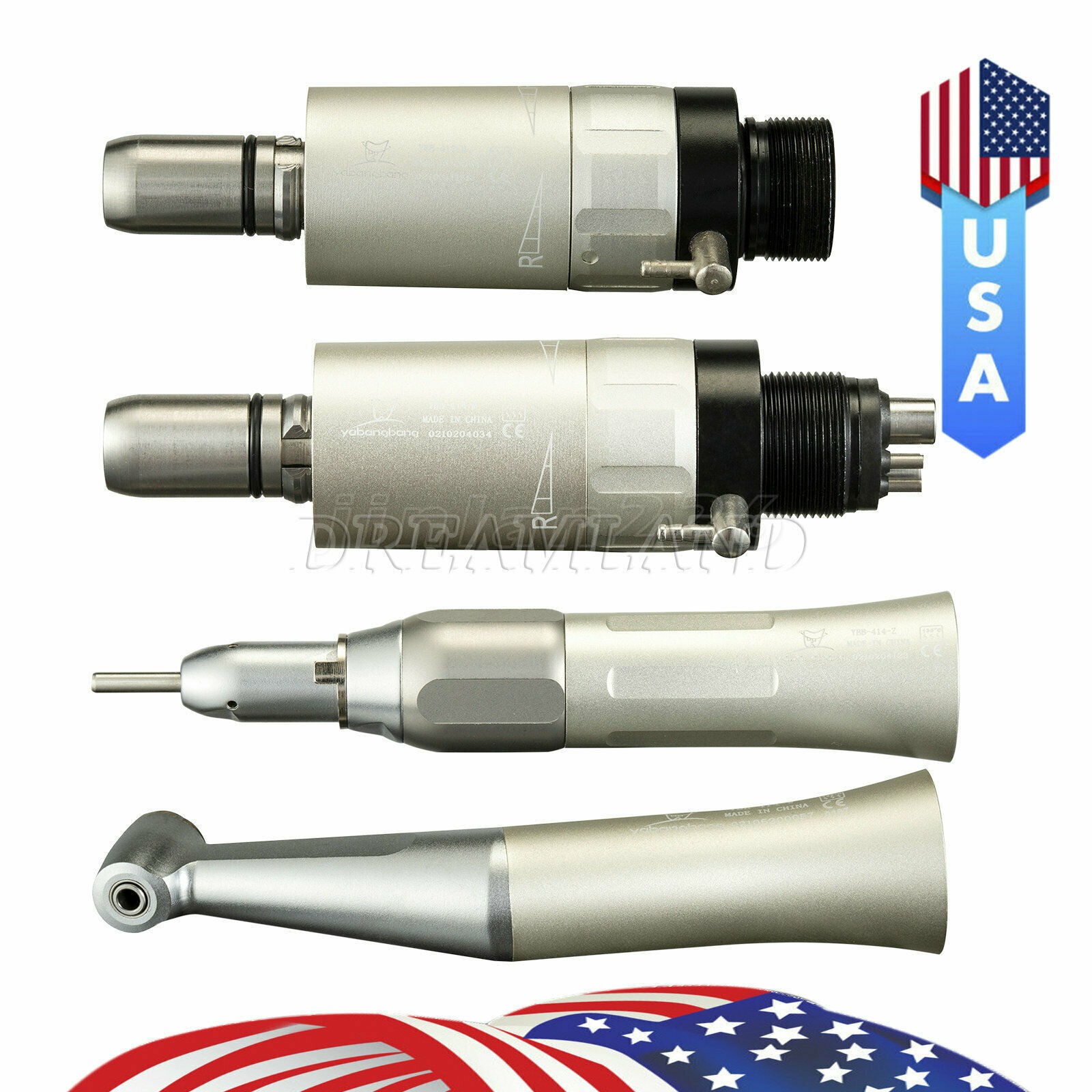 NSK Style Dental Low Speed Handpiece Contra Angle Straight Air Motor 2/4H YX4