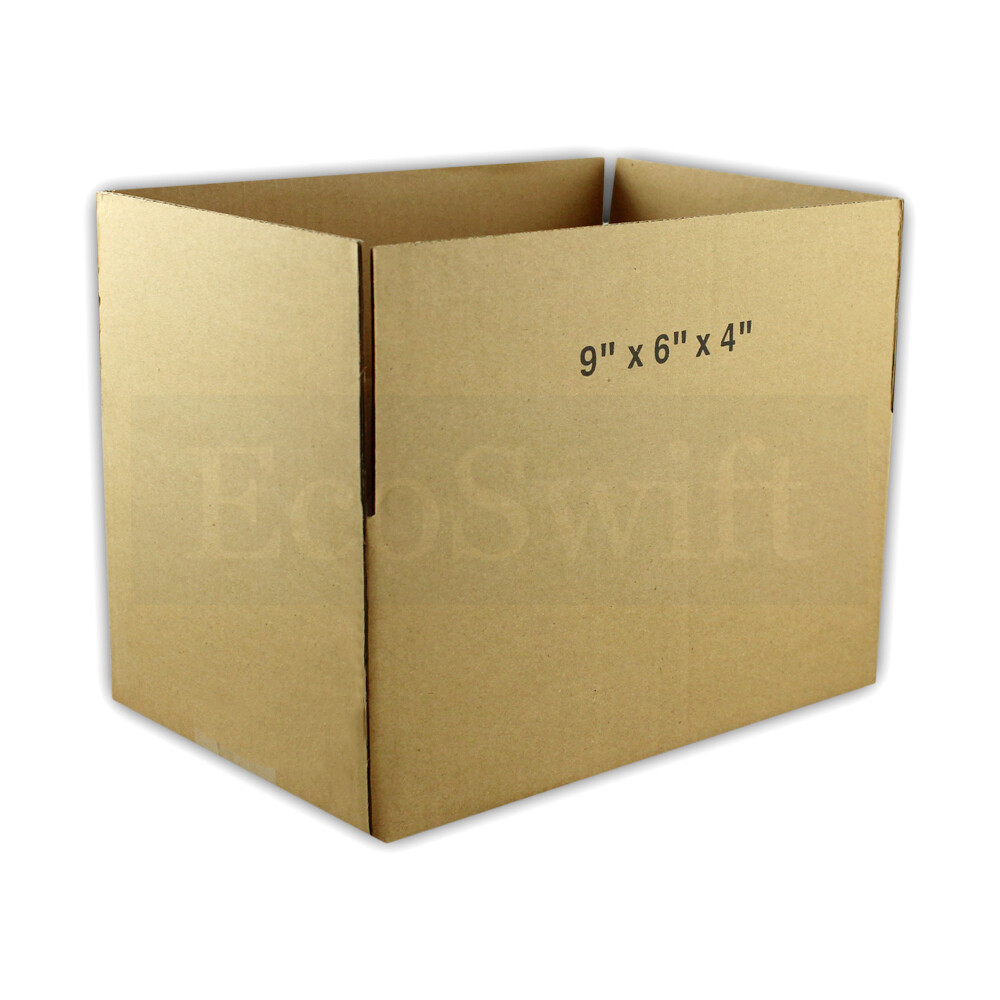 1-100 9x6x4 “EcoSwift” Cardboard Packing Mailing Shipping Corrugated Box Cartons