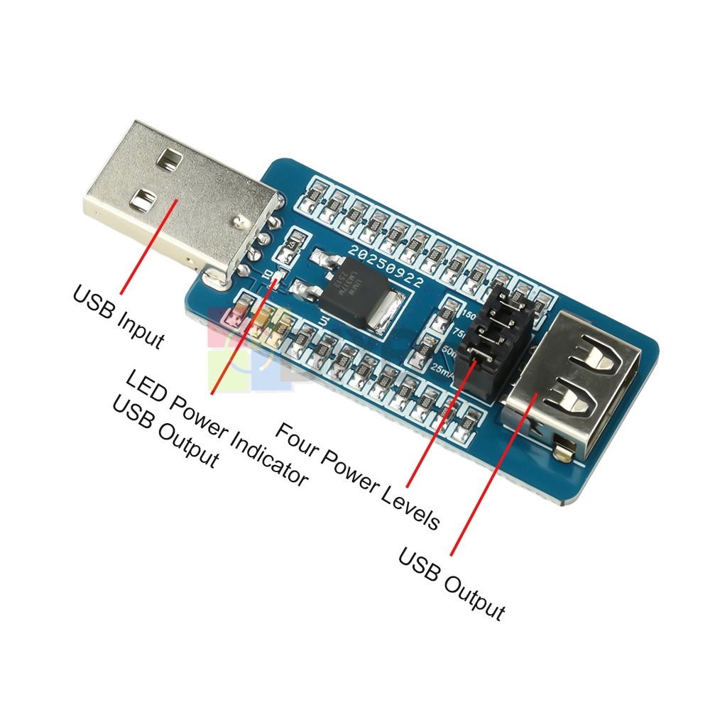 USB A Power Bank Virtual Load Anti-Shutdown Electronic Load Anti-Shutdown Module
