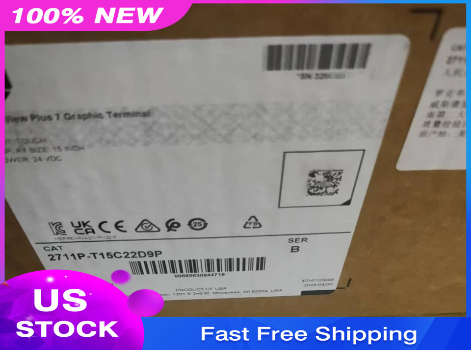 2711P-T15C22D9P NEW AB PanelView Plus 7 Graphic Terminal 2711PT15C22D9P SER B