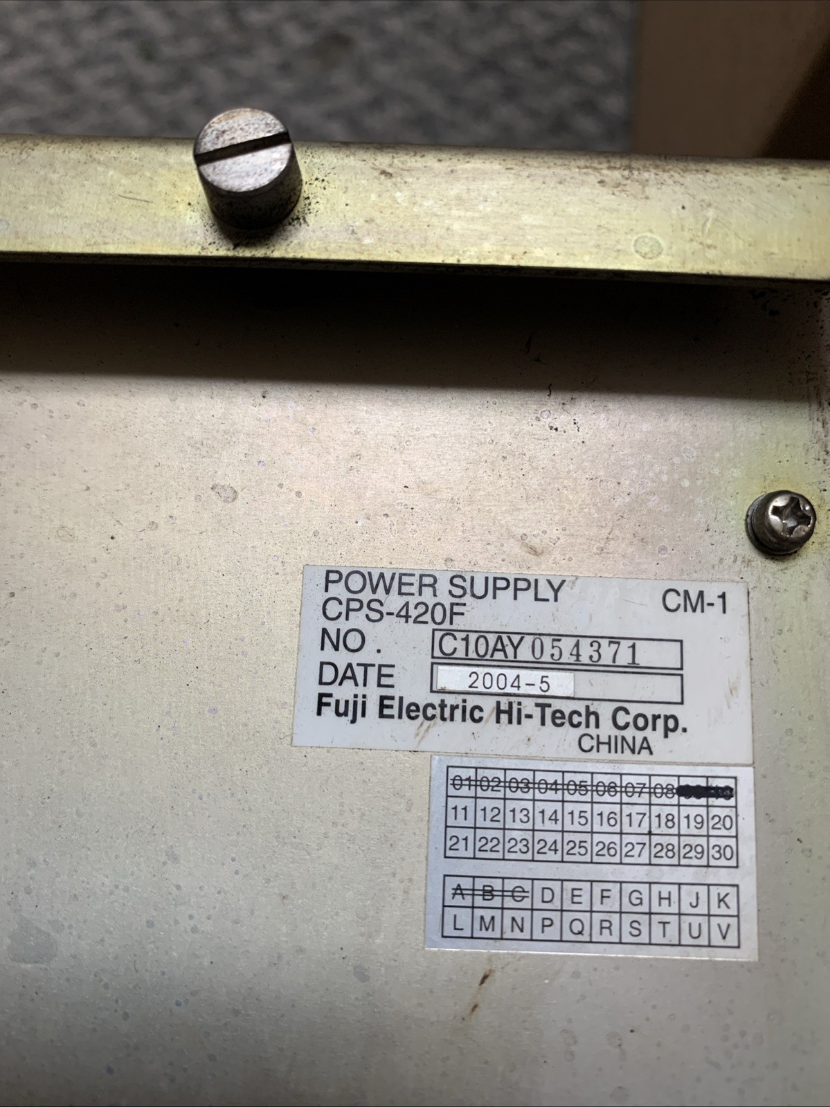 Yaskawa JZNC-NRK01-1 Power Supply Rack, CPS-420F, JZNC-NIF01-1, SGDR-AXA01A
