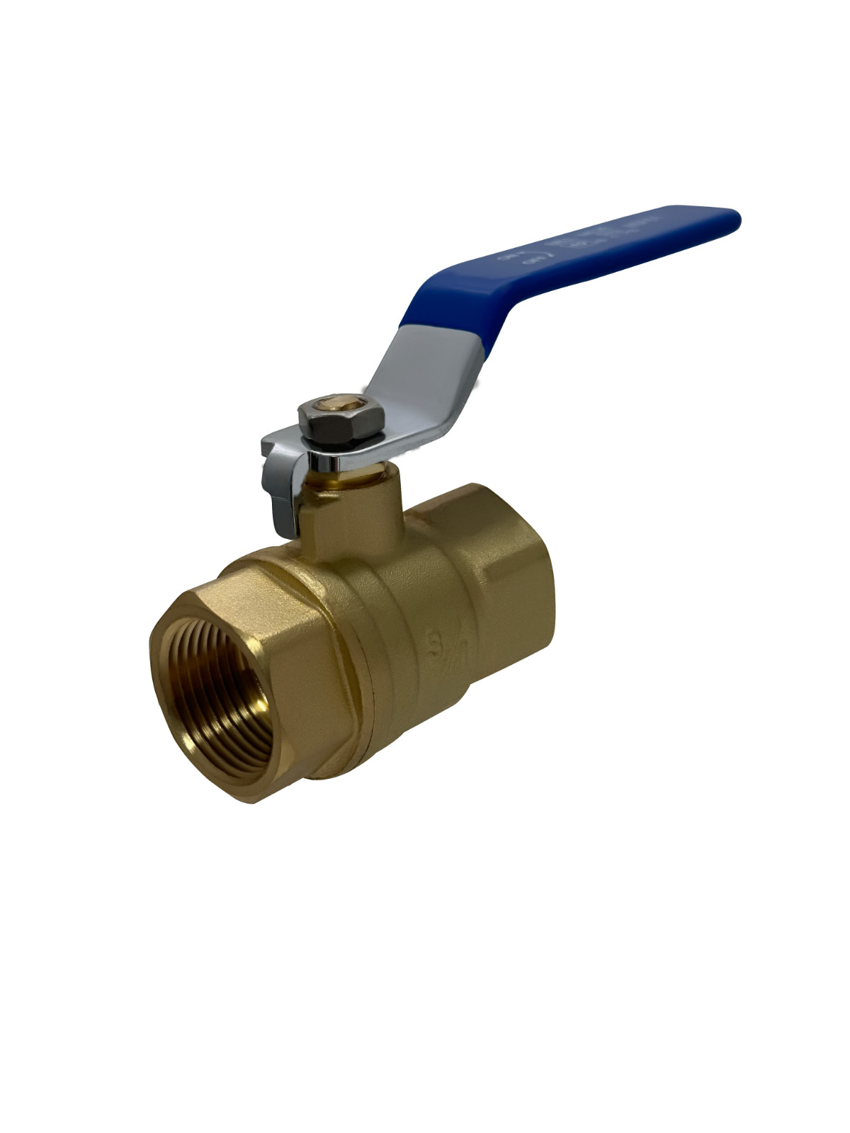 1) 3/4″ FEMALE THREADED BALL VALVE, LEAD FREE BRASS, 600 PSI, WATER OIL GAS