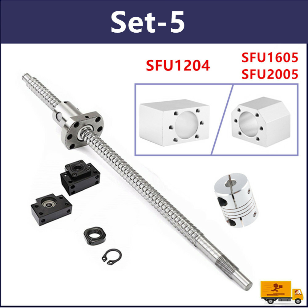 BallScrew SFU1605/SFU1204/SFU2005/2505/1610/1604 End Machine&Housing&Support kit