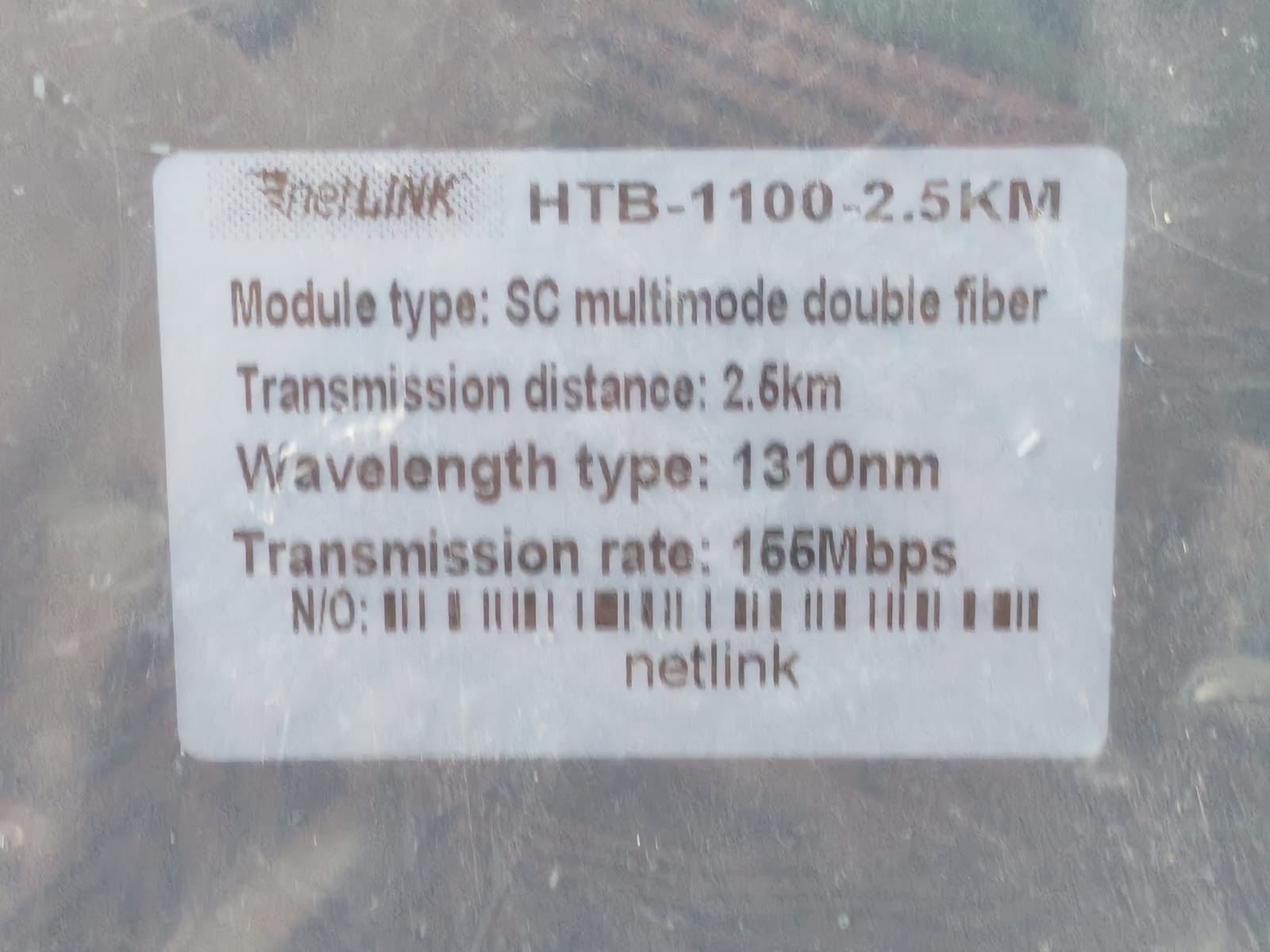 Lot 2 Pcs NETLINK HTB-1100-2.5KM SC Multimode Double Fiber -New Without Box